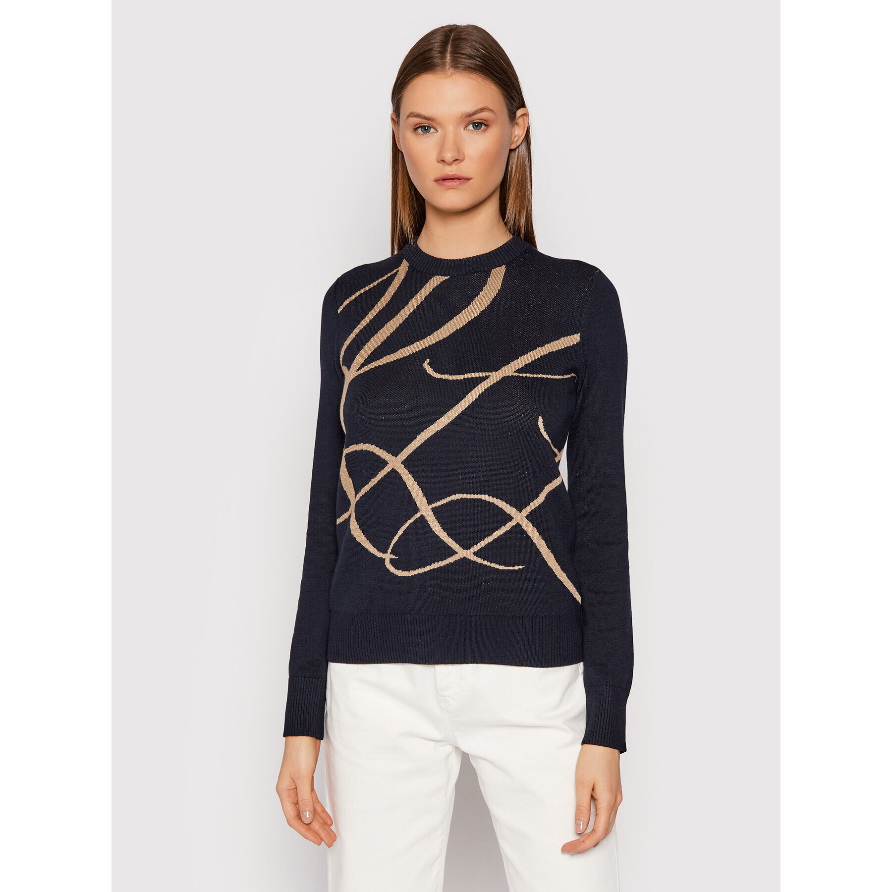 Lauren Ralph Lauren Sweater 200841651003 Sötétkék Regular Fit - Pepit.hu