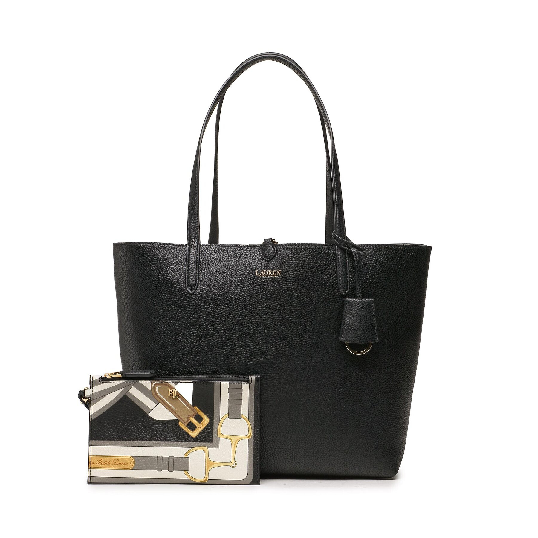 Lauren Ralph Lauren Táska Rvrsble Tote 431883588003 Fekete - Pepit.hu