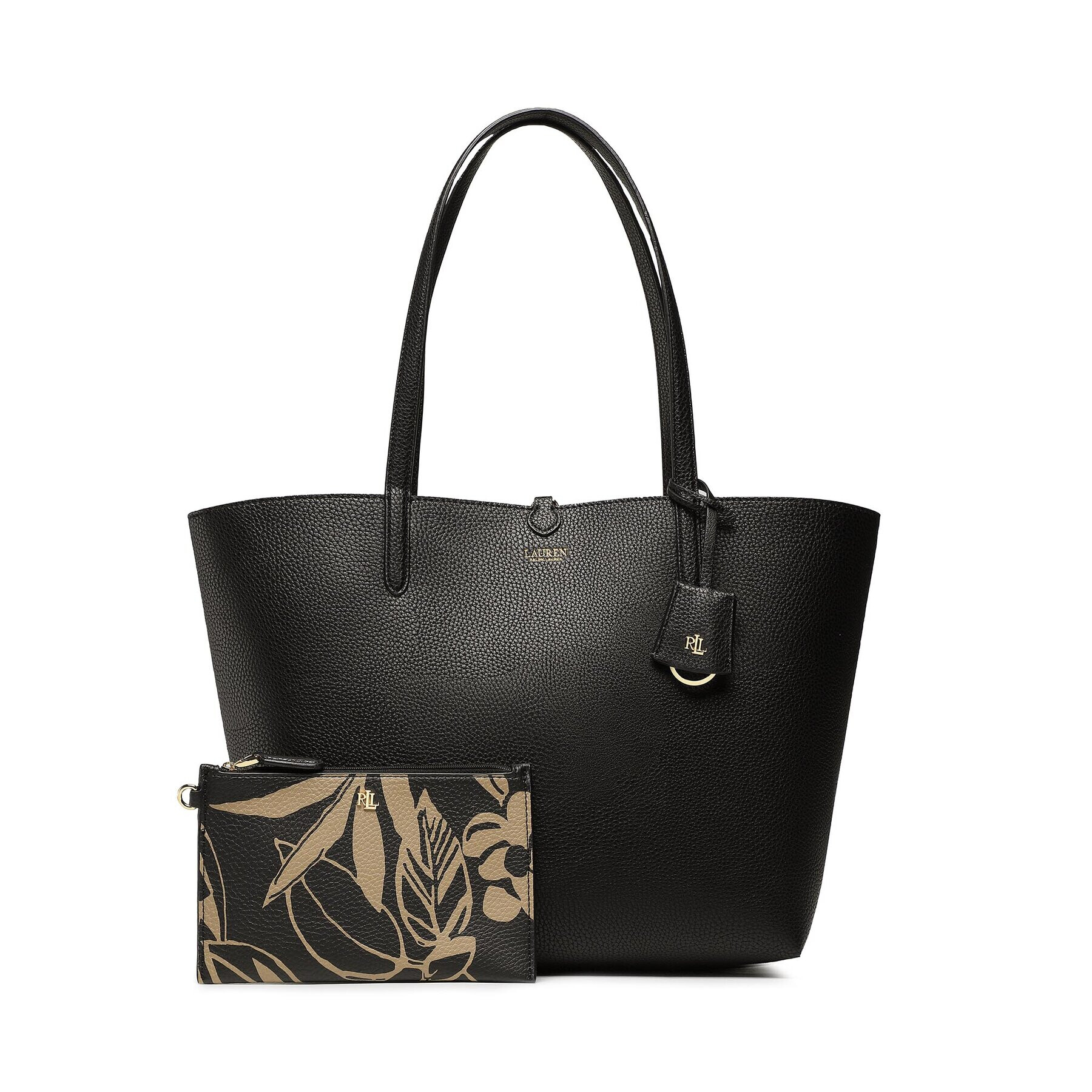 Lauren Ralph Lauren Táska Rvrsble Tote 431883588006 Fekete - Pepit.hu