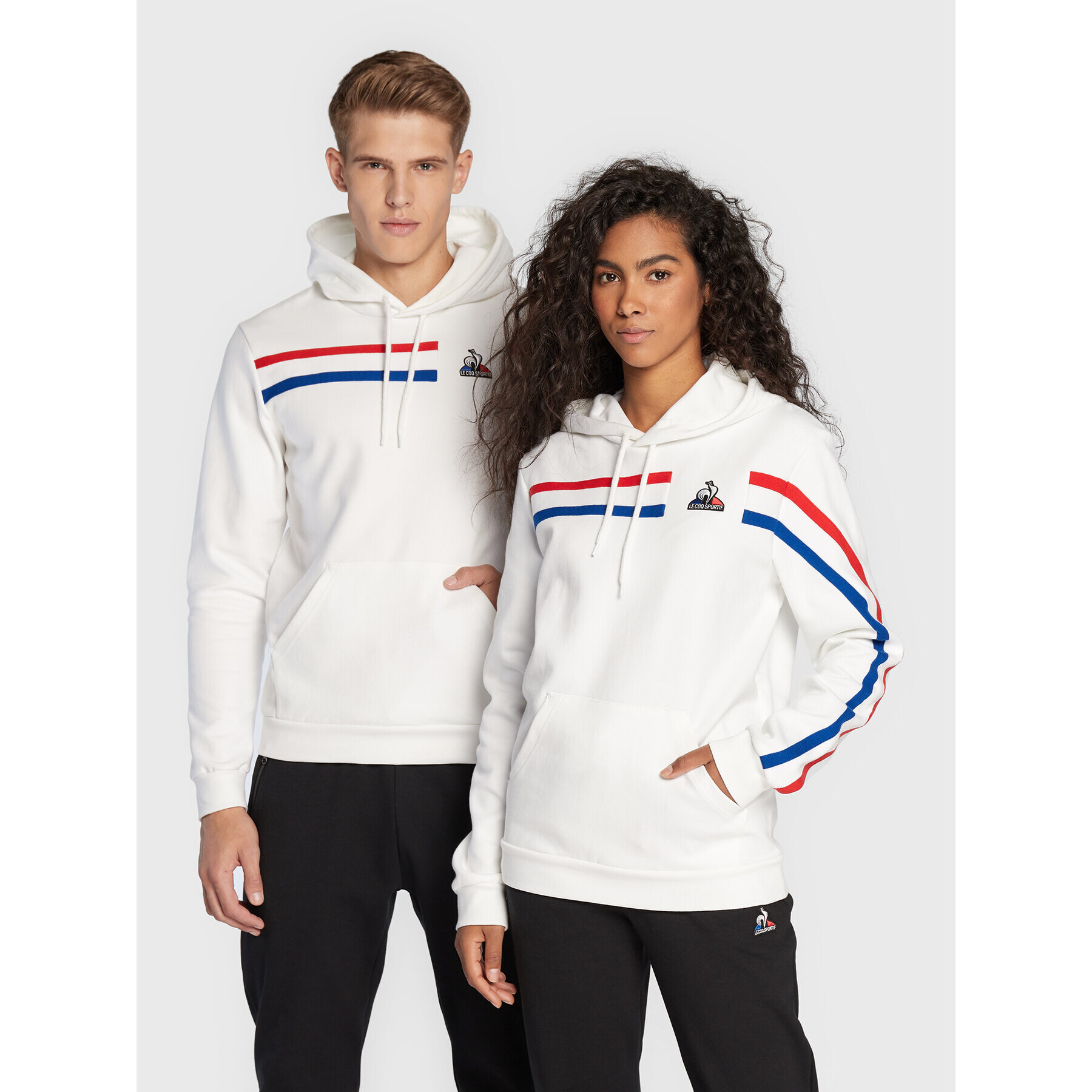 Le Coq Sportif Pulóver Unisex 2220307 Fehér Regular Fit - Pepit.hu