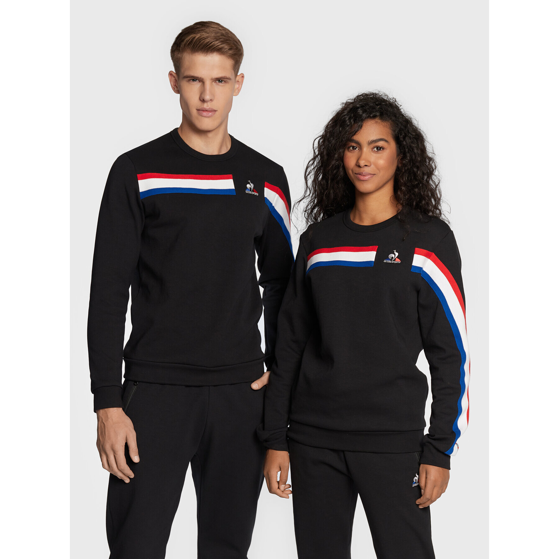 Le Coq Sportif Pulóver Unisex Tri Crew 2220305 Fekete Regular Fit - Pepit.hu