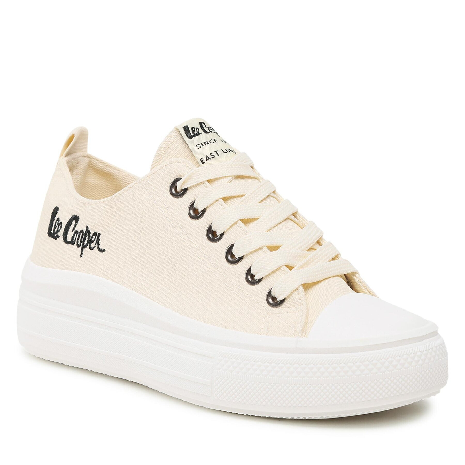 Lee Cooper Tornacipő LCW-23-44-1626L Bézs - Pepit.hu