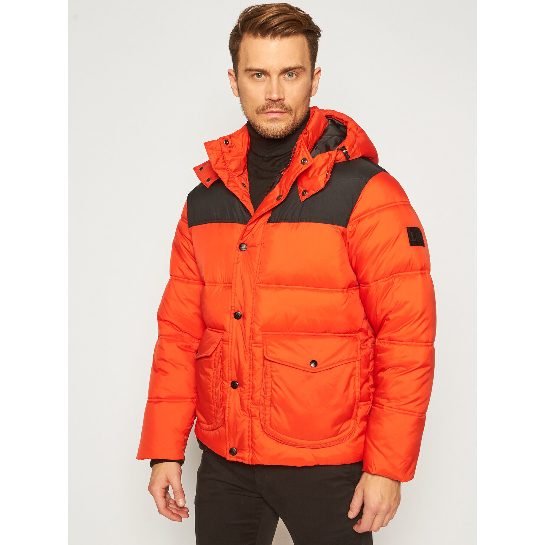 Lee Pehelykabát Puffer L86NSZOL Narancssárga Regular Fit - Pepit.hu