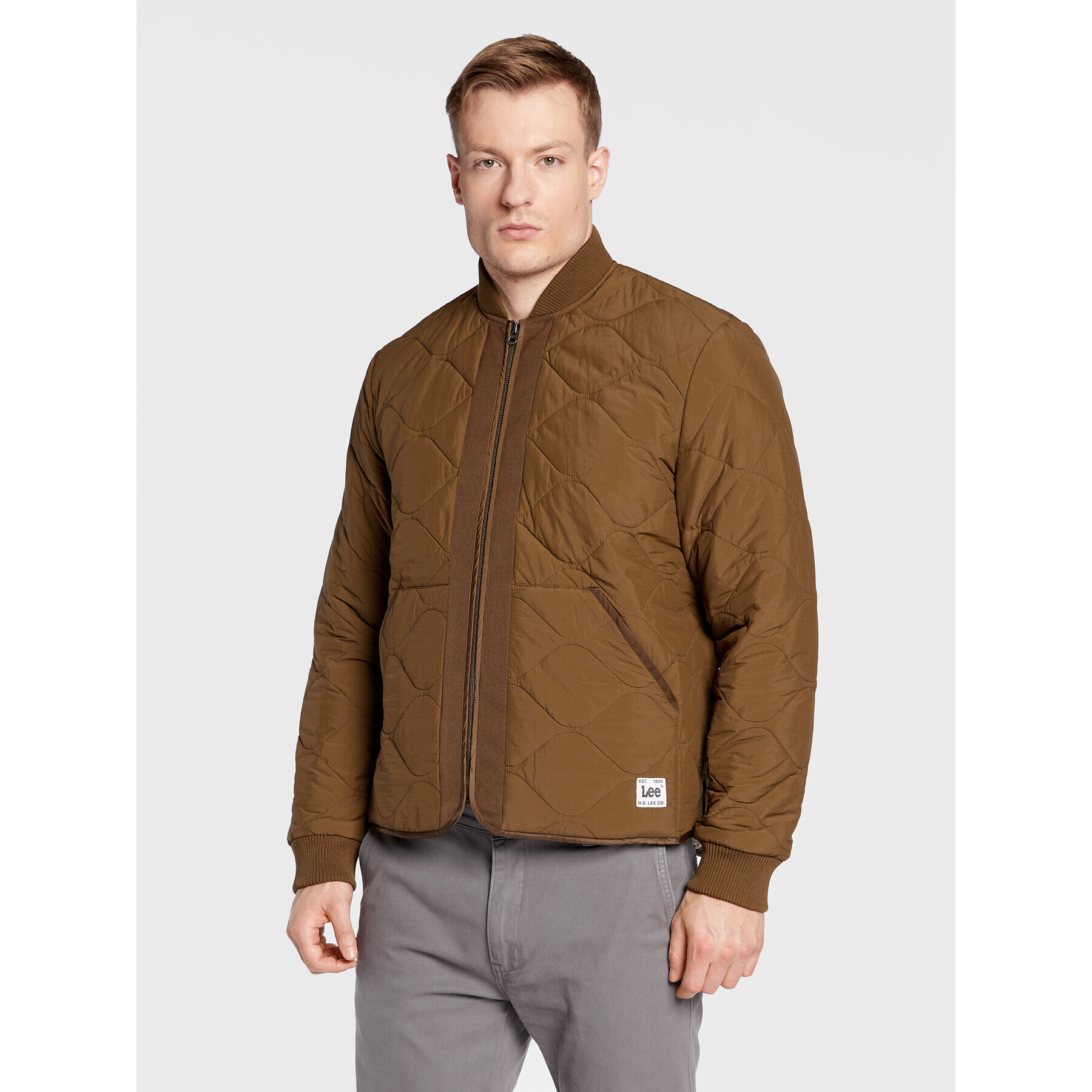 Lee Pehelykabát Quilted L87LDA47 112322401 Zöld Regular Fit - Pepit.hu