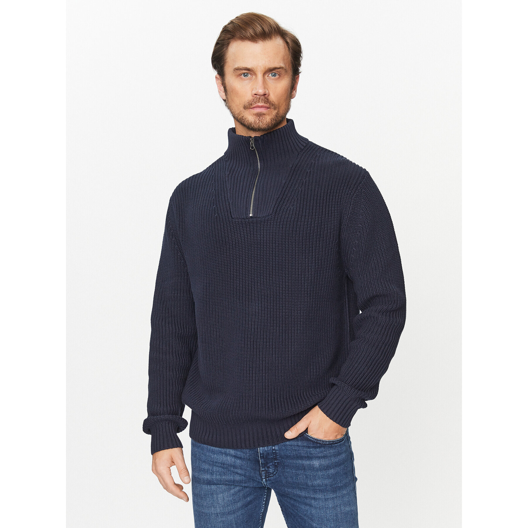 Lee Sweater 112341694 Sötétkék Regular Fit - Pepit.hu