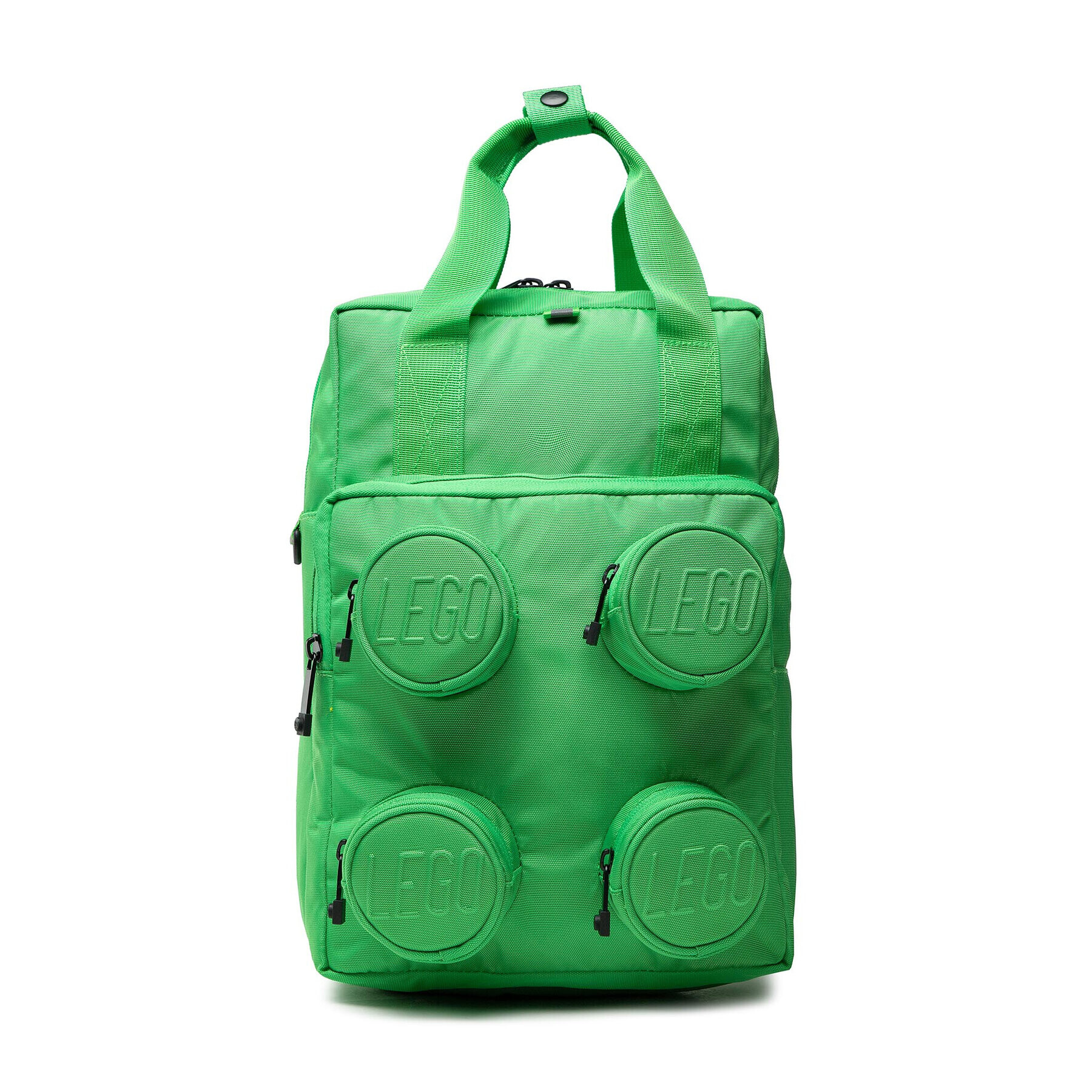 LEGO Hátizsák Brick 2X2 Backpack 20205-0037 Zöld - Pepit.hu