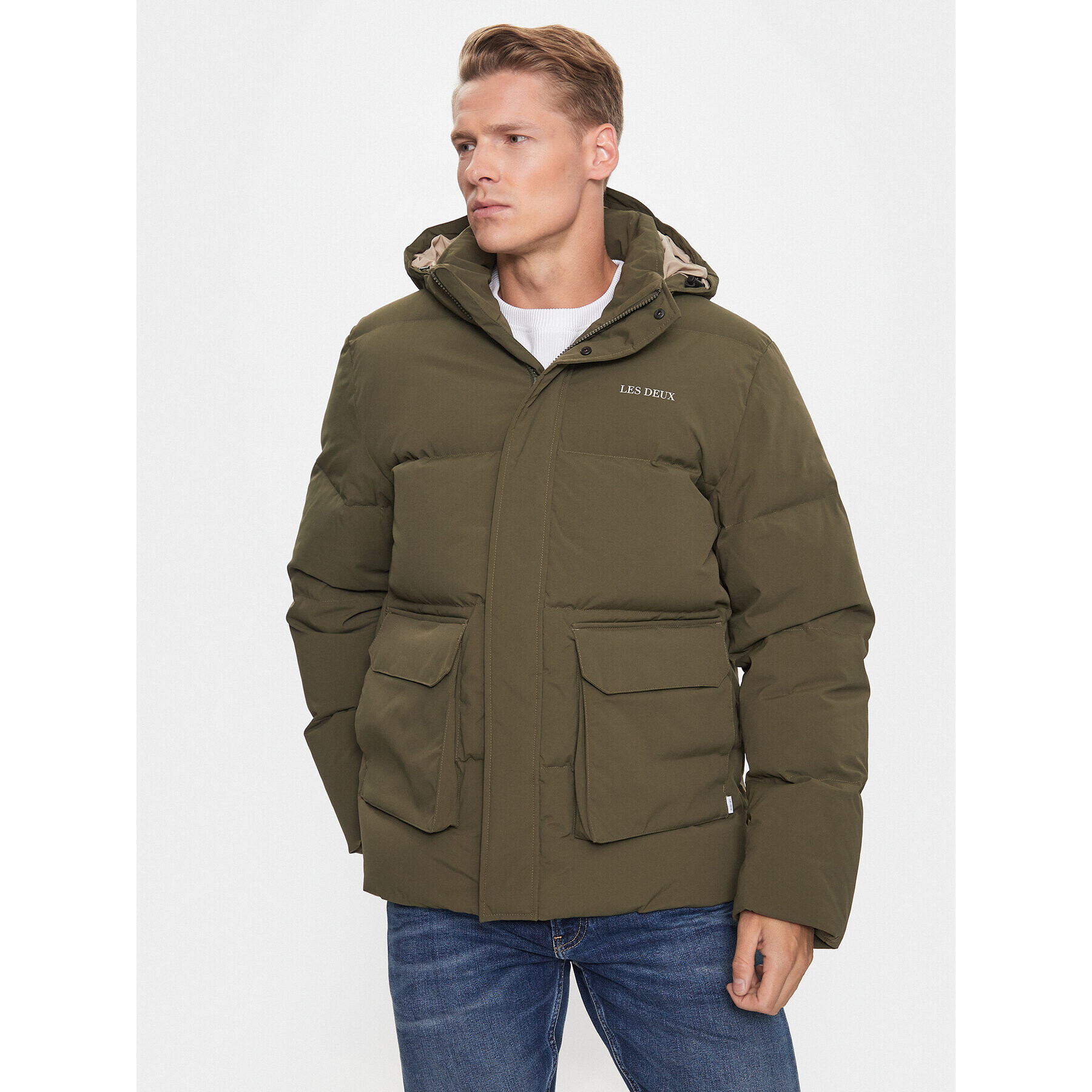 Les Deux Pehelykabát Maddox LDM610060 Zöld Regular Fit - Pepit.hu