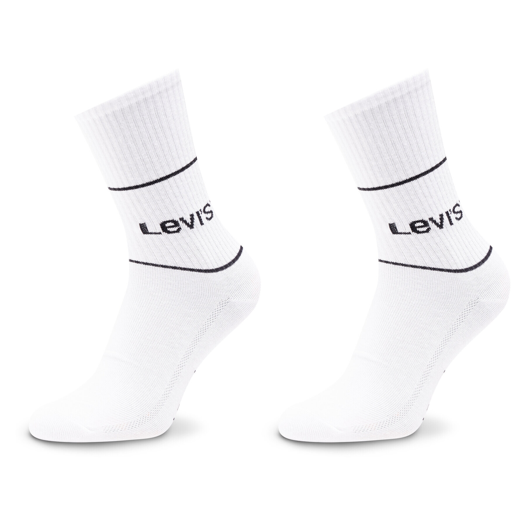 Levi's® 2 pár hosszú szárú unisex zokni 701210567 Fehér - Pepit.hu