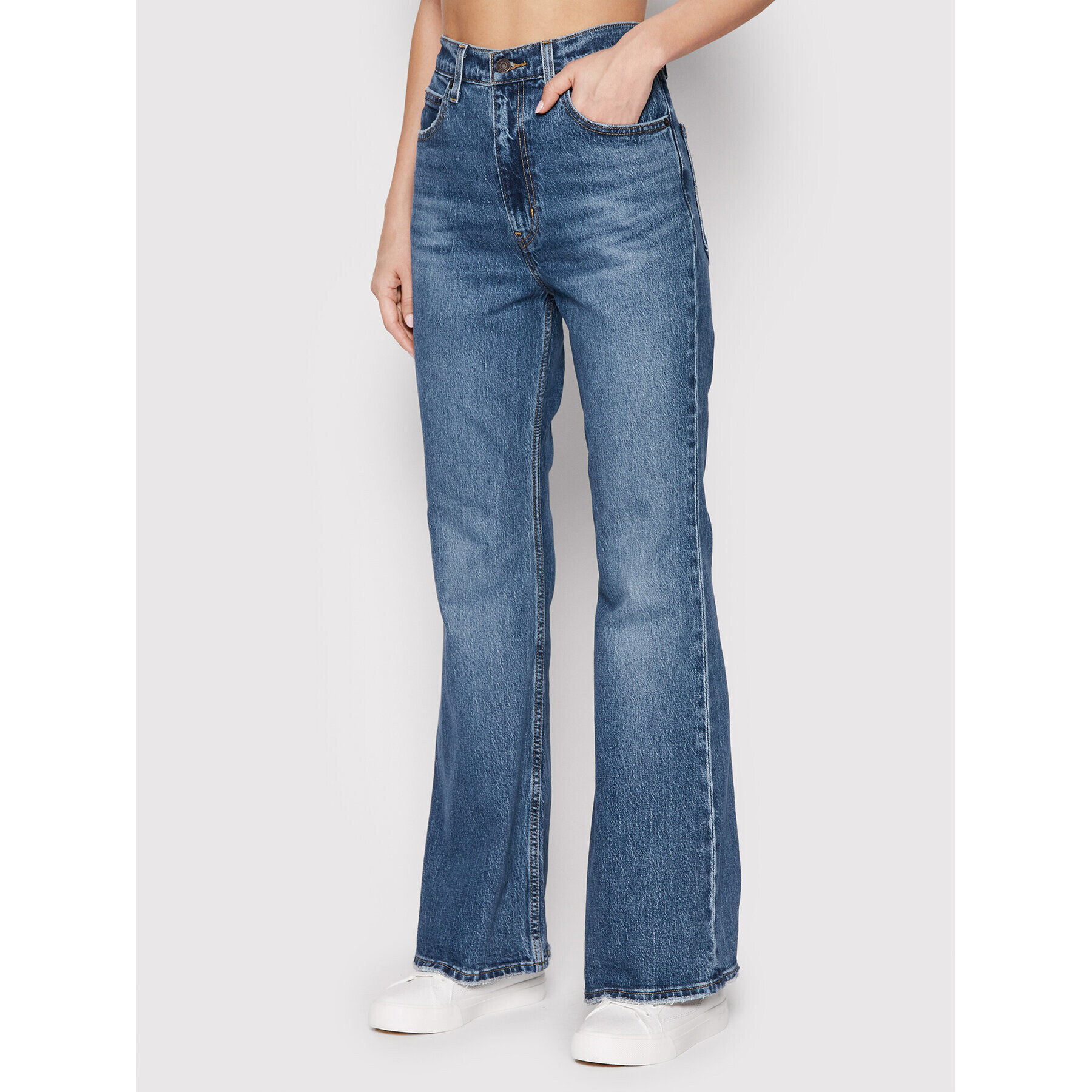 Levi's® Farmer 70's High Rise Flare A0899-0010 Sötétkék Bootcut Fit - Pepit.hu