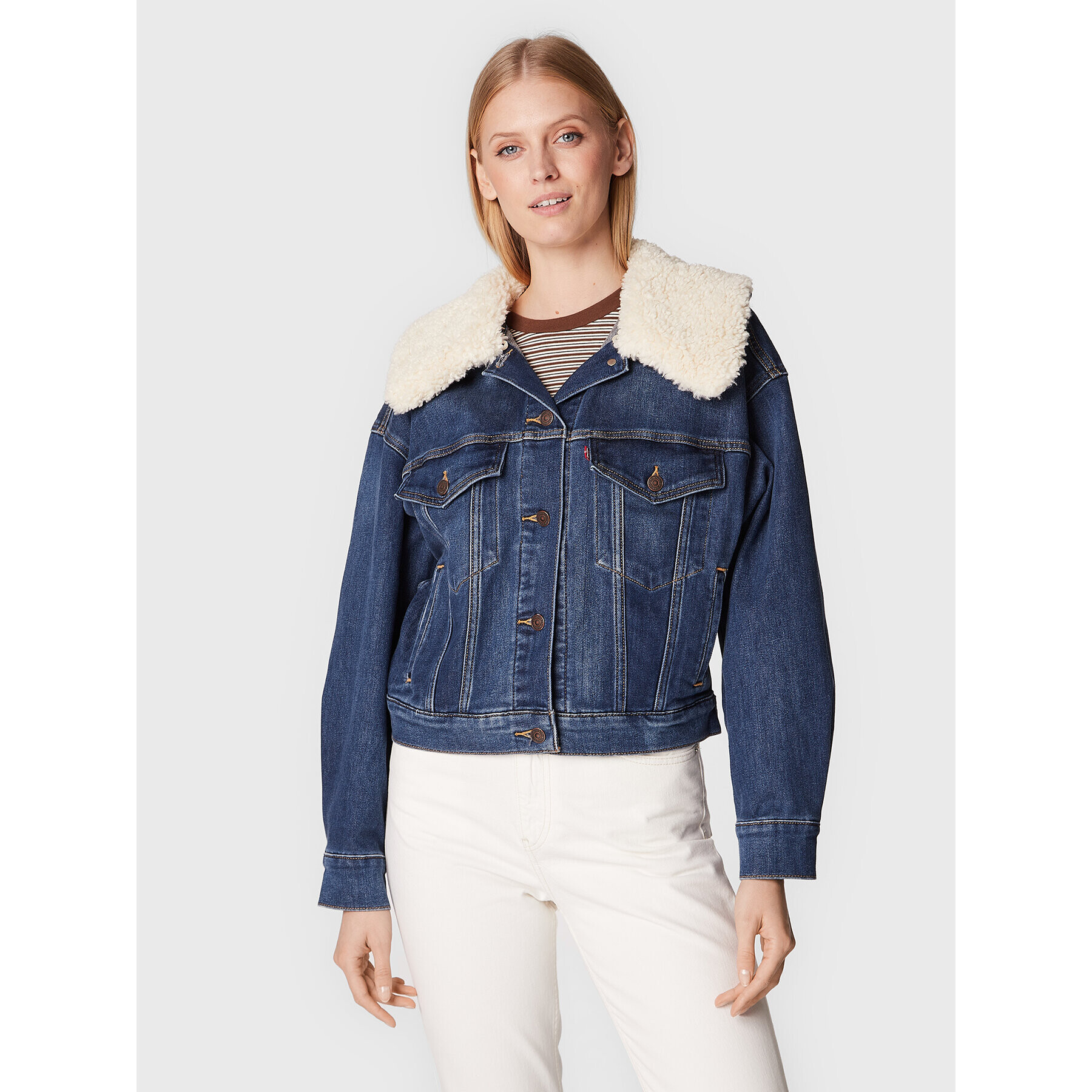 Levi's® Farmer kabát Baby Bubble A3486-0000 Sötétkék Regular Fit - Pepit.hu