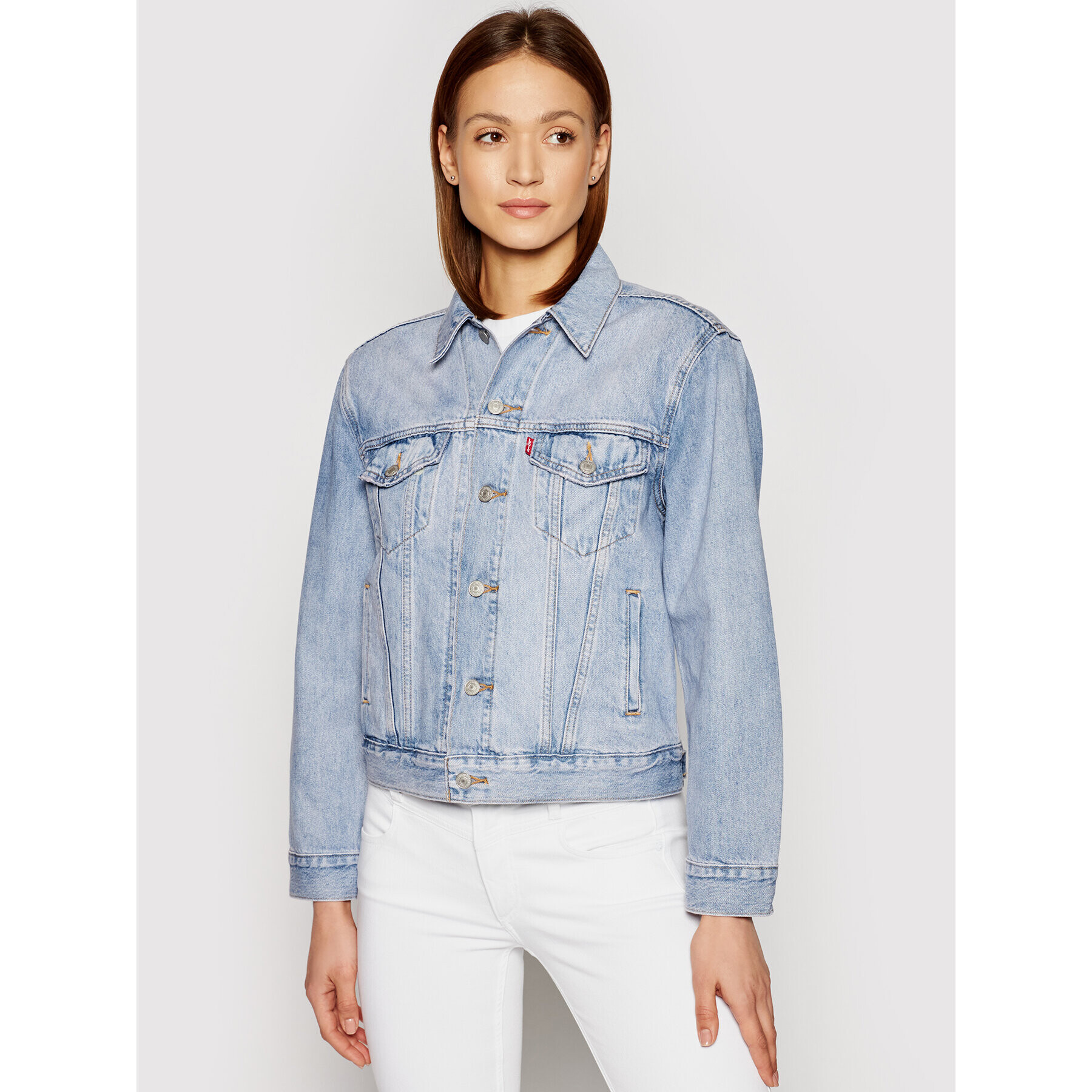 Levi's® Farmer kabát Ex-Boyfriend Trucker 29944-0149 Kék Relaxed Fit - Pepit.hu