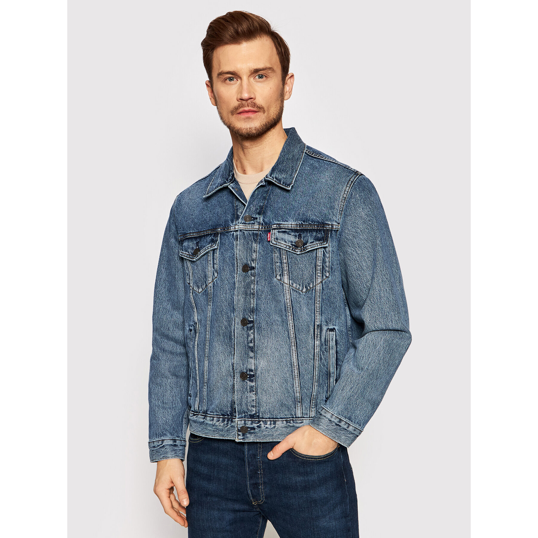 Levi's® Farmer kabát Trucker 72334-0574 Kék Regular Fit - Pepit.hu