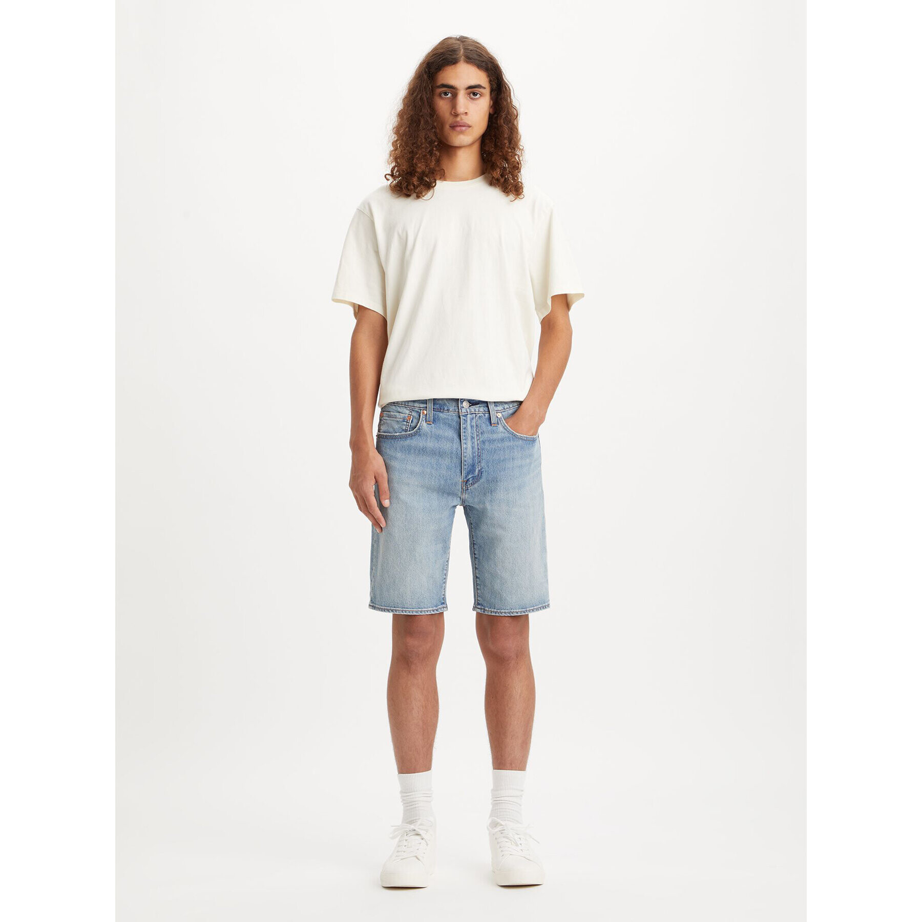 Levi's® Farmer rövidnadrág 398640102 Kék Straight Fit - Pepit.hu