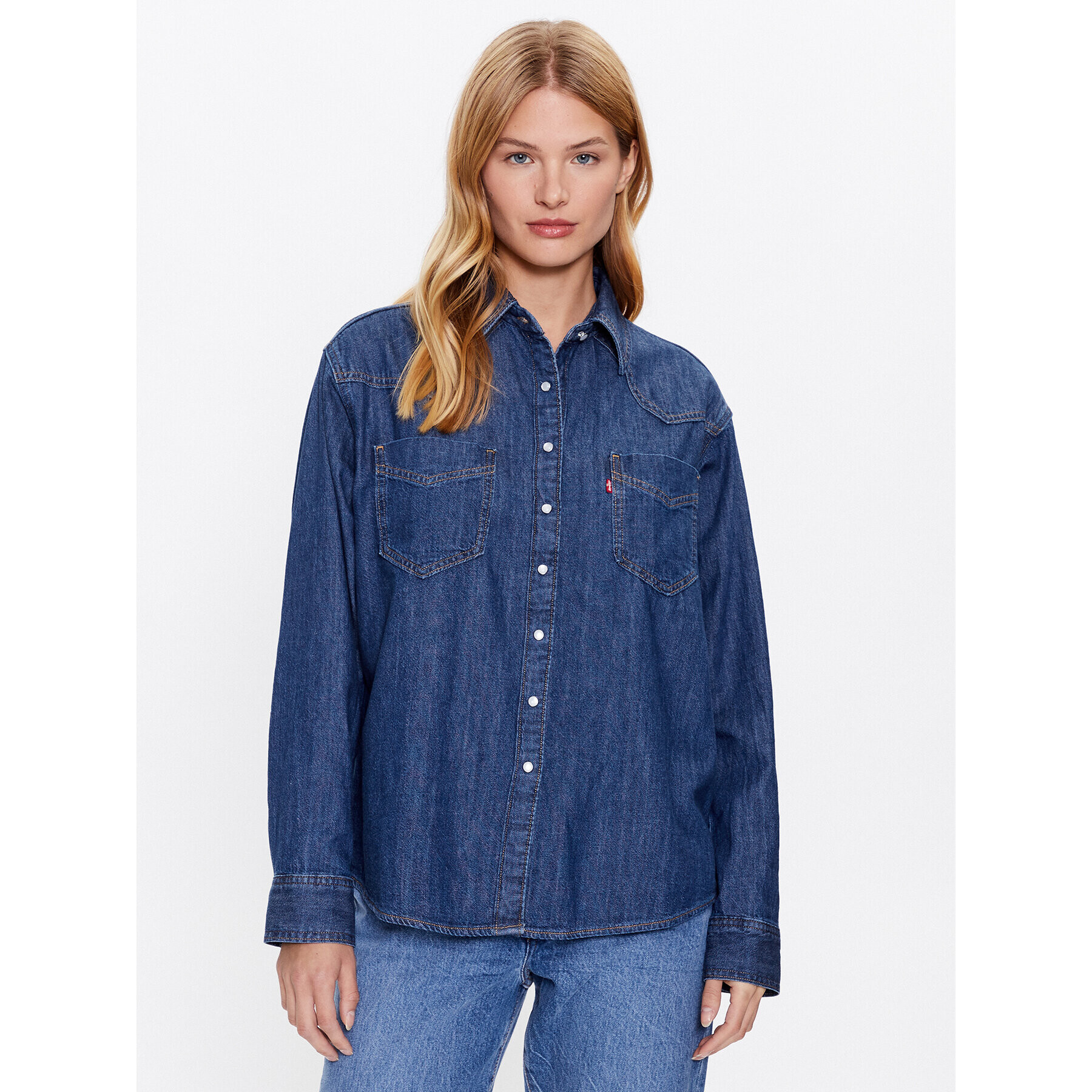 Levi's® Farmering Donovan Western A5974-0007 Sötétkék Relaxed Fit - Pepit.hu