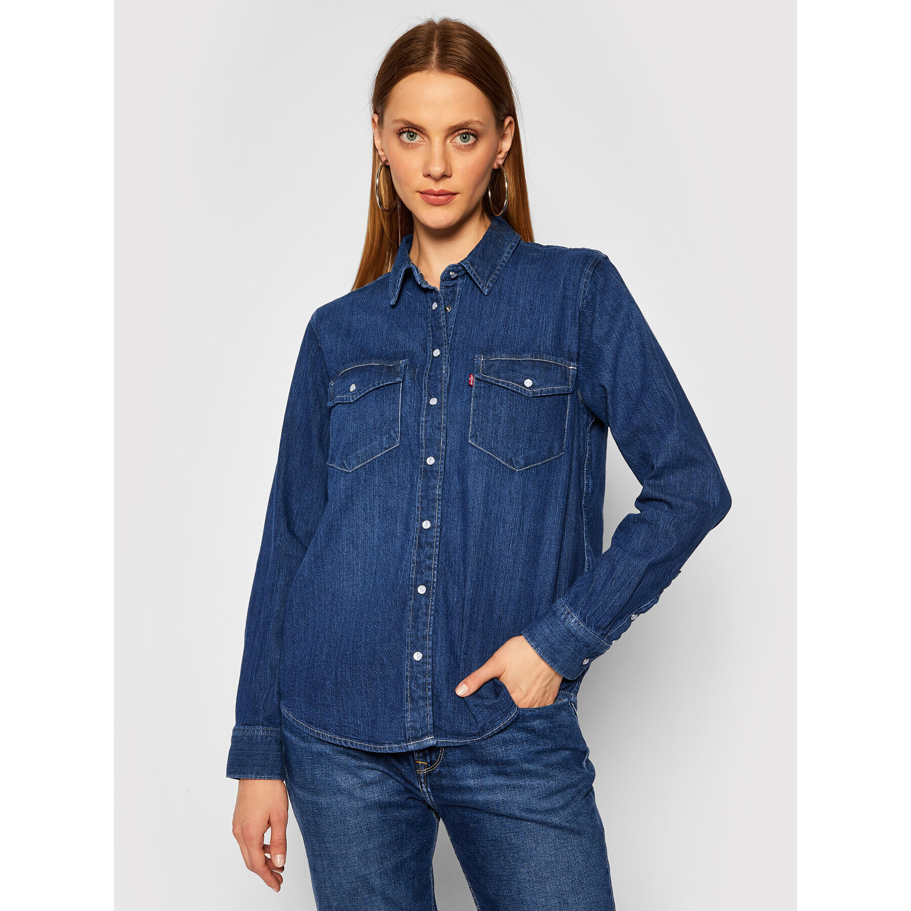 Levi's® Farmering Essential Western 16786-0007 Sötétkék Regular Fit - Pepit.hu