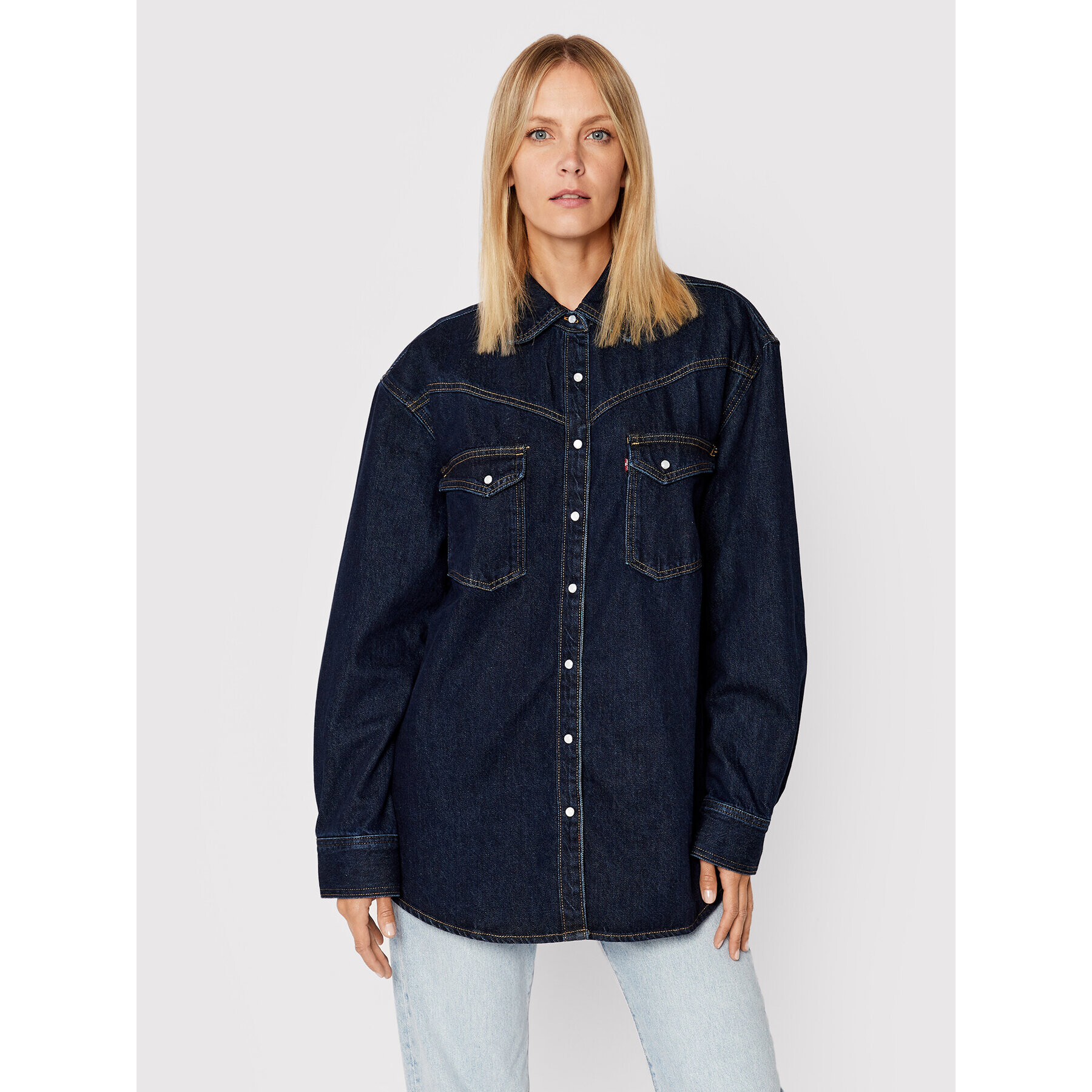 Levi's® Farmering Red Tab™ Dorsey Western A3364-0000 Sötétkék Oversize - Pepit.hu