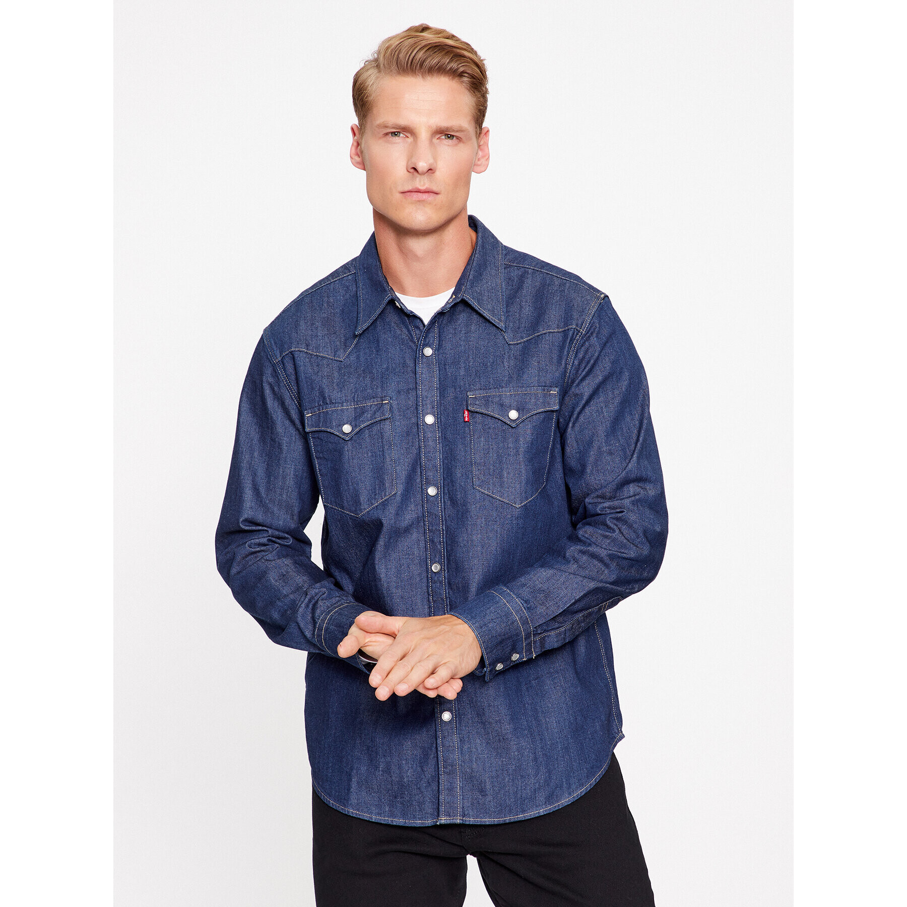 Levi's® Ing Barstow Western Standard 85744-0000 Sötétkék Standard Fit - Pepit.hu