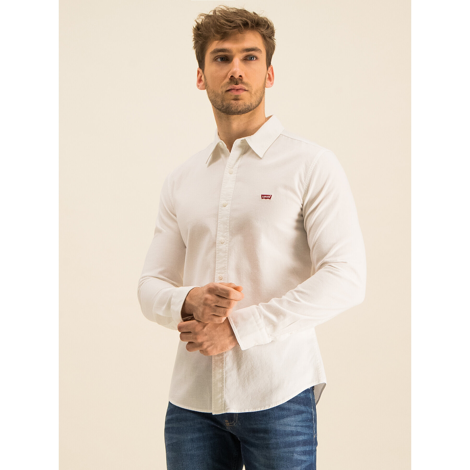 Levi's® Ing Long Sleeved Shirt 86625-0002 Fehér Slim Fit - Pepit.hu