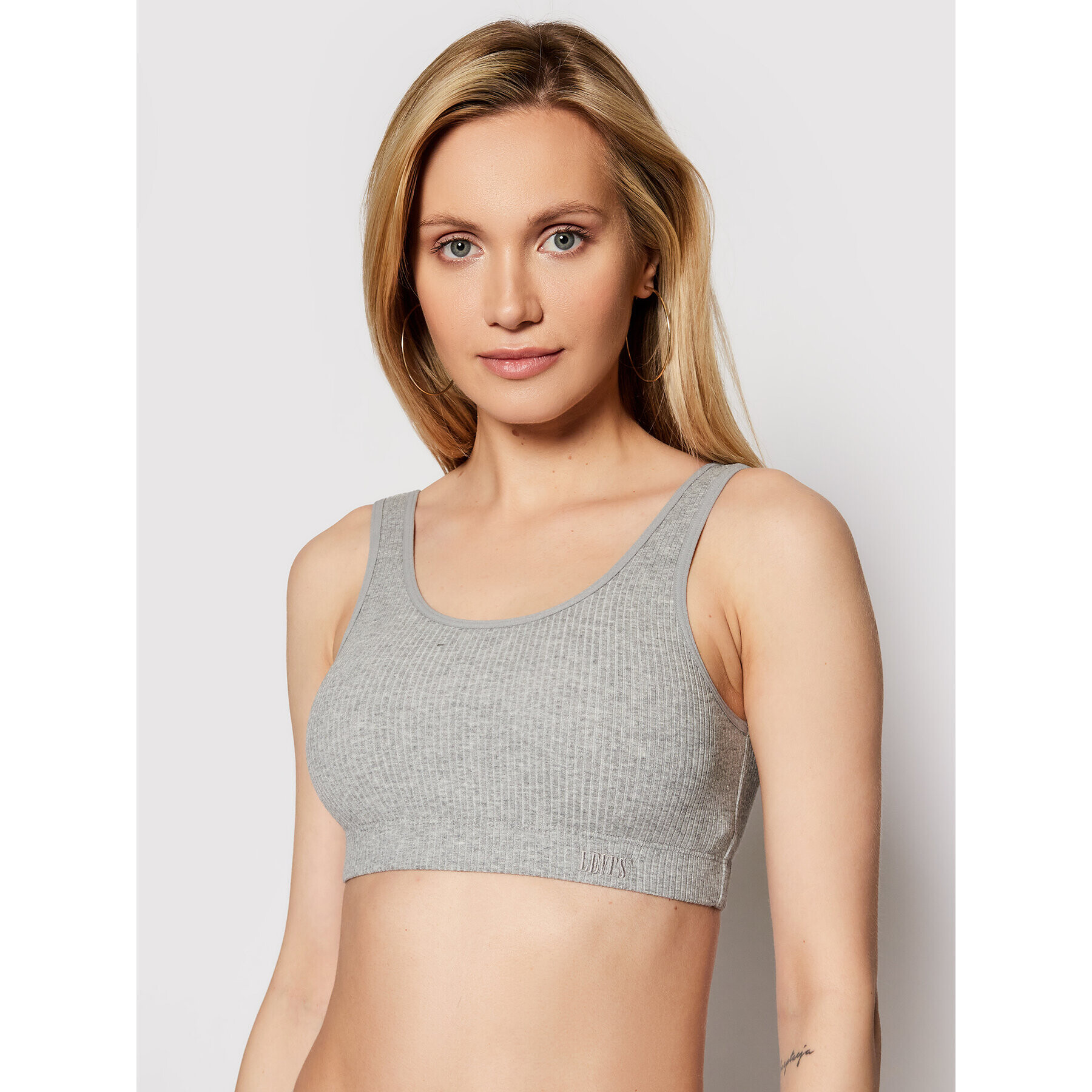 Levi's® Melltartó felső Rib Bra 16580-0003 Szürke - Pepit.hu