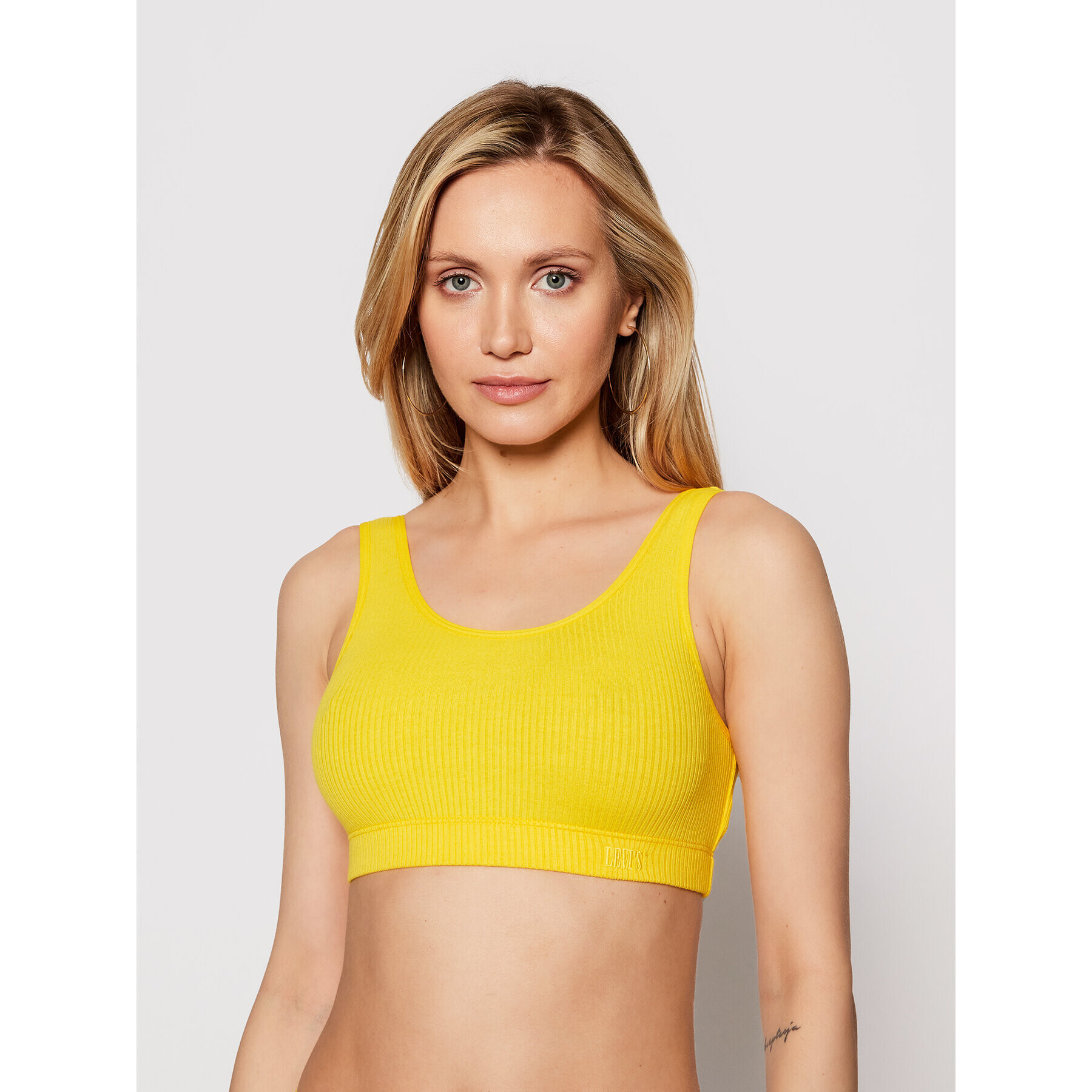 Levi's® Melltartó felső Rib Bra 16580-0005 Sárga - Pepit.hu