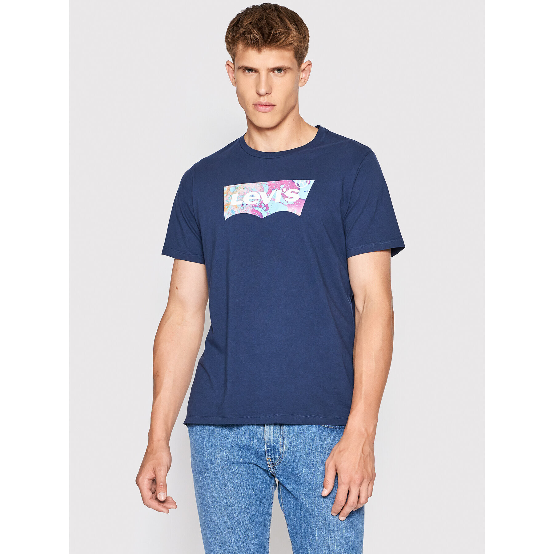 Levi's® Póló Graphic Crewneck 22491-0454 Sötétkék Regular Fit - Pepit.hu