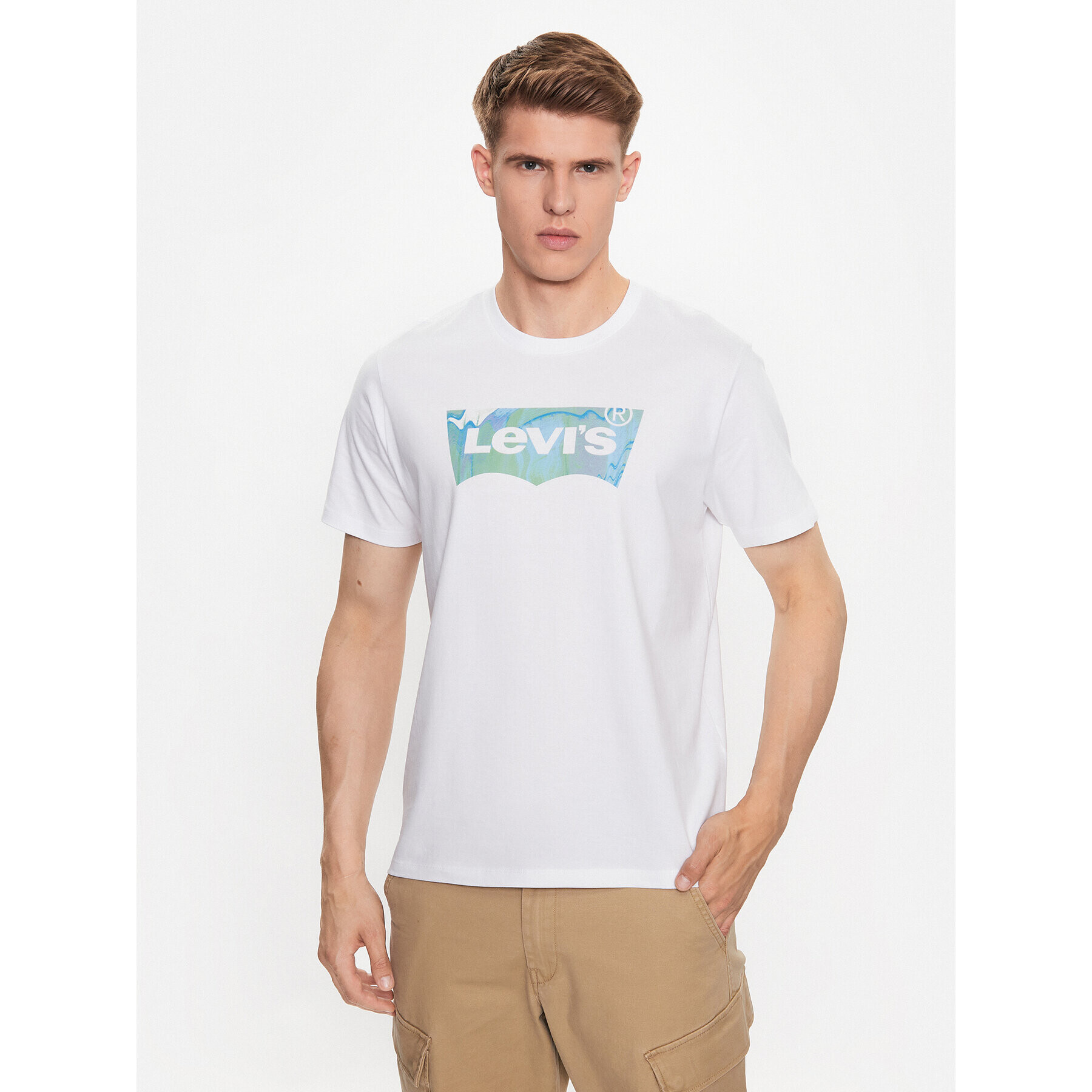 Levi's® Póló Graphic Crewneck 22491-1412 Fehér Regular Fit - Pepit.hu