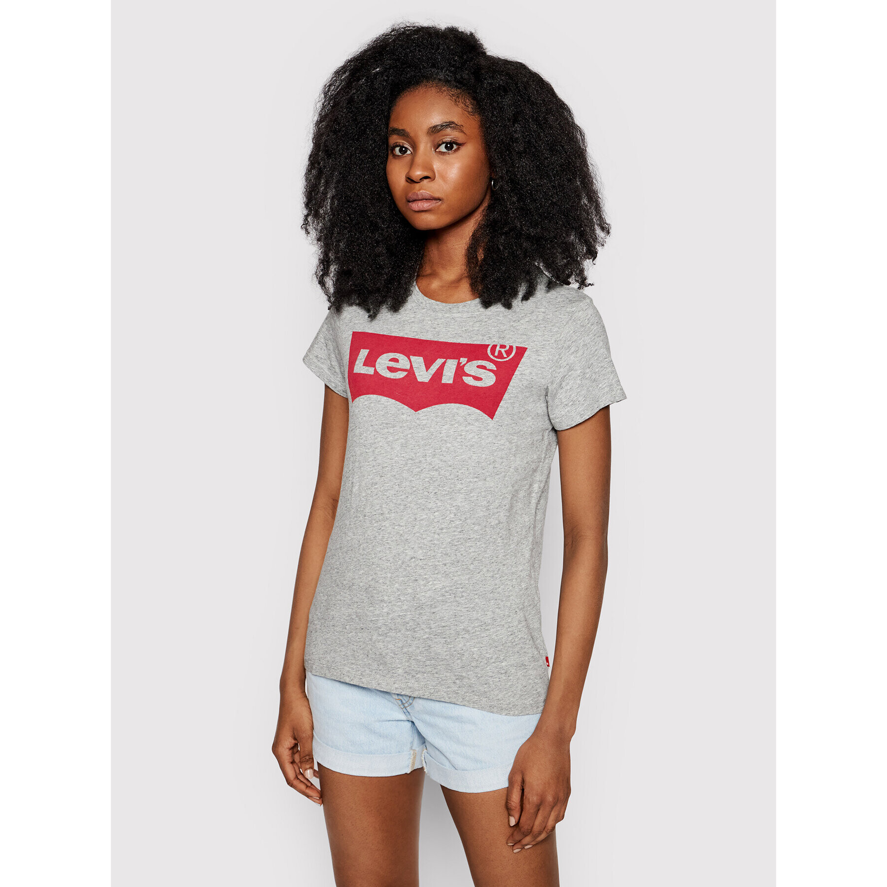 Levi's® Póló Perfect Graphic Tee 7369-0263 Szürke Regular Fit - Pepit.hu