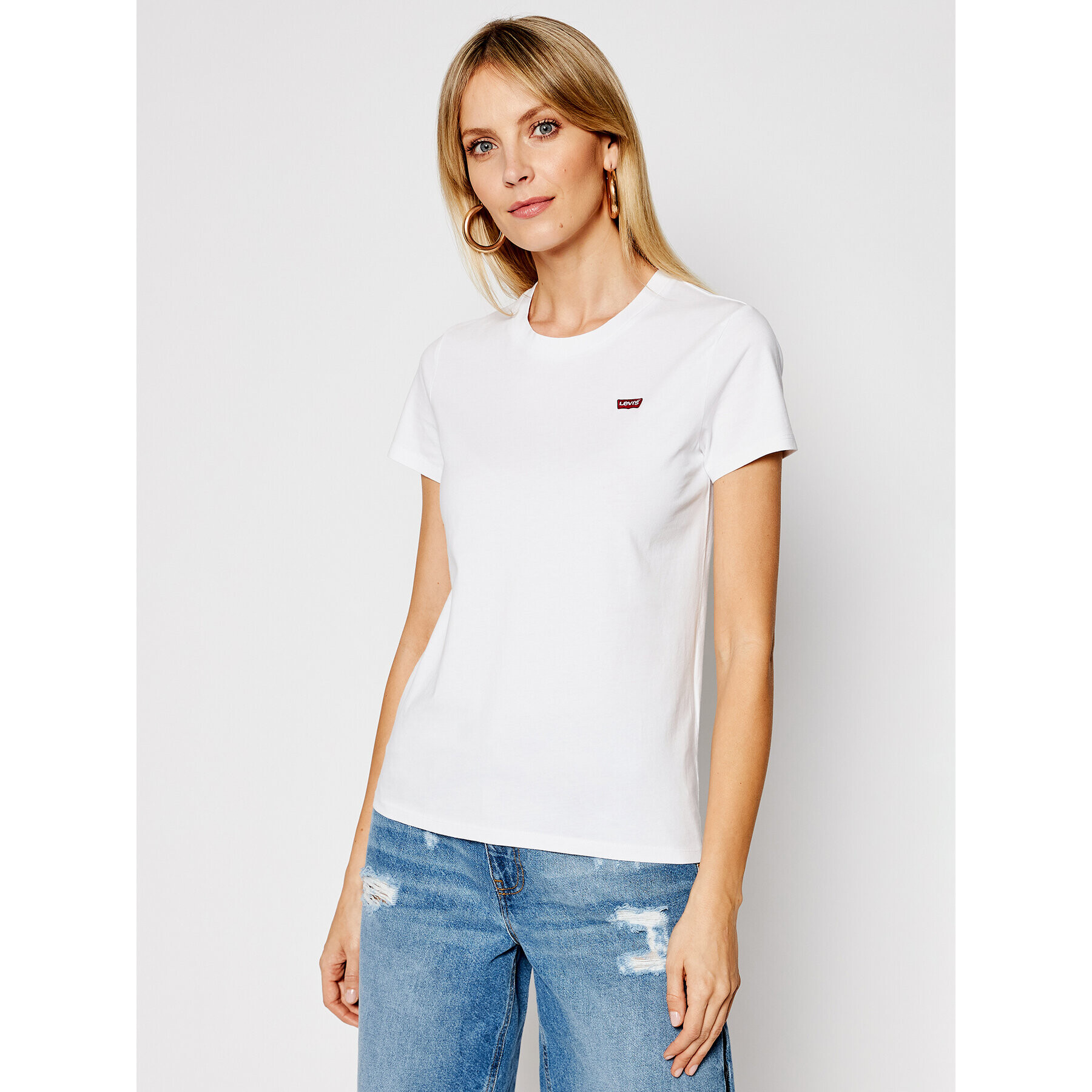 Levi's® Póló Perfect Tee 39185-0006 Fehér Regular Fit - Pepit.hu