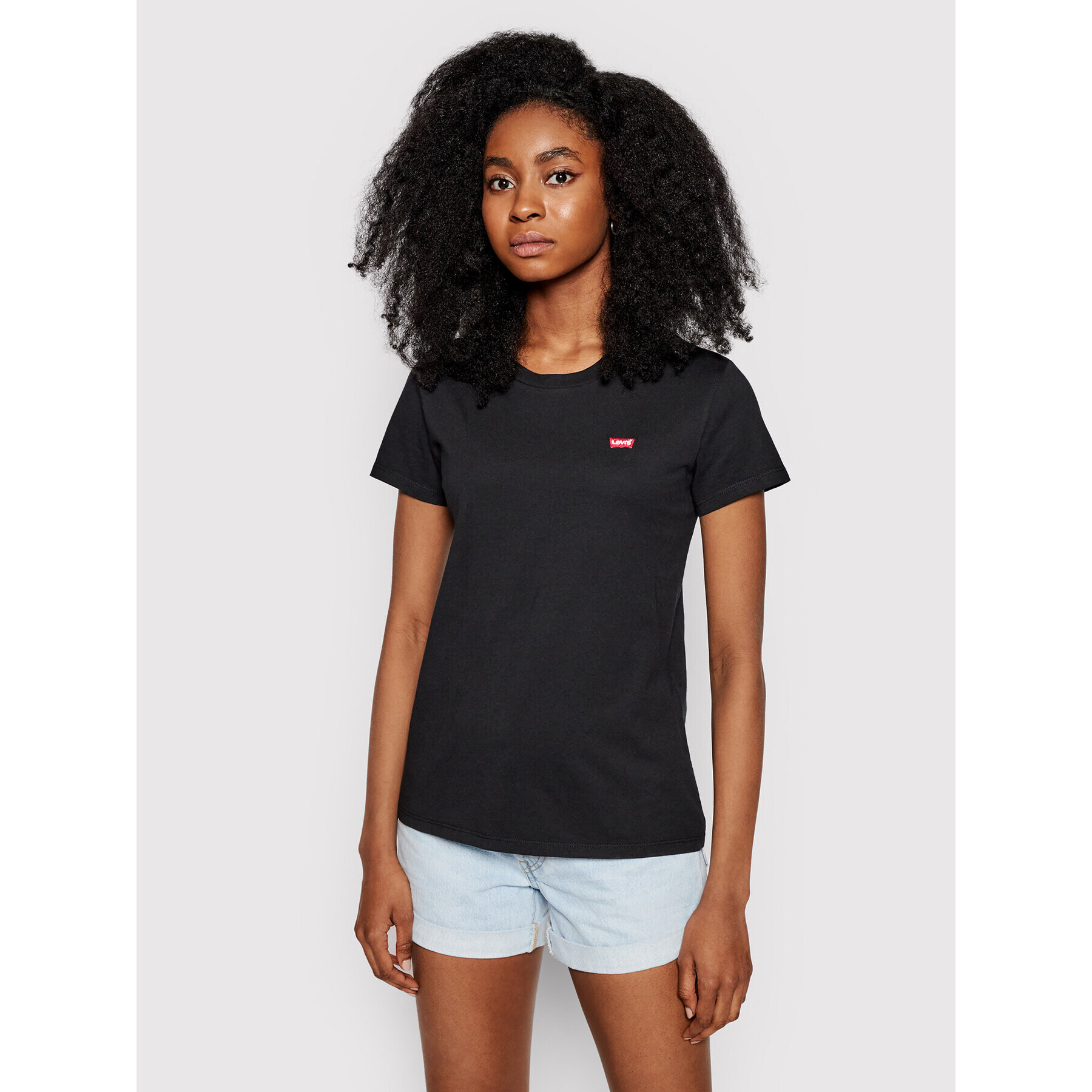 Levi's® Póló Perfect Tee 39185-0008 Fekete Regular Fit - Pepit.hu