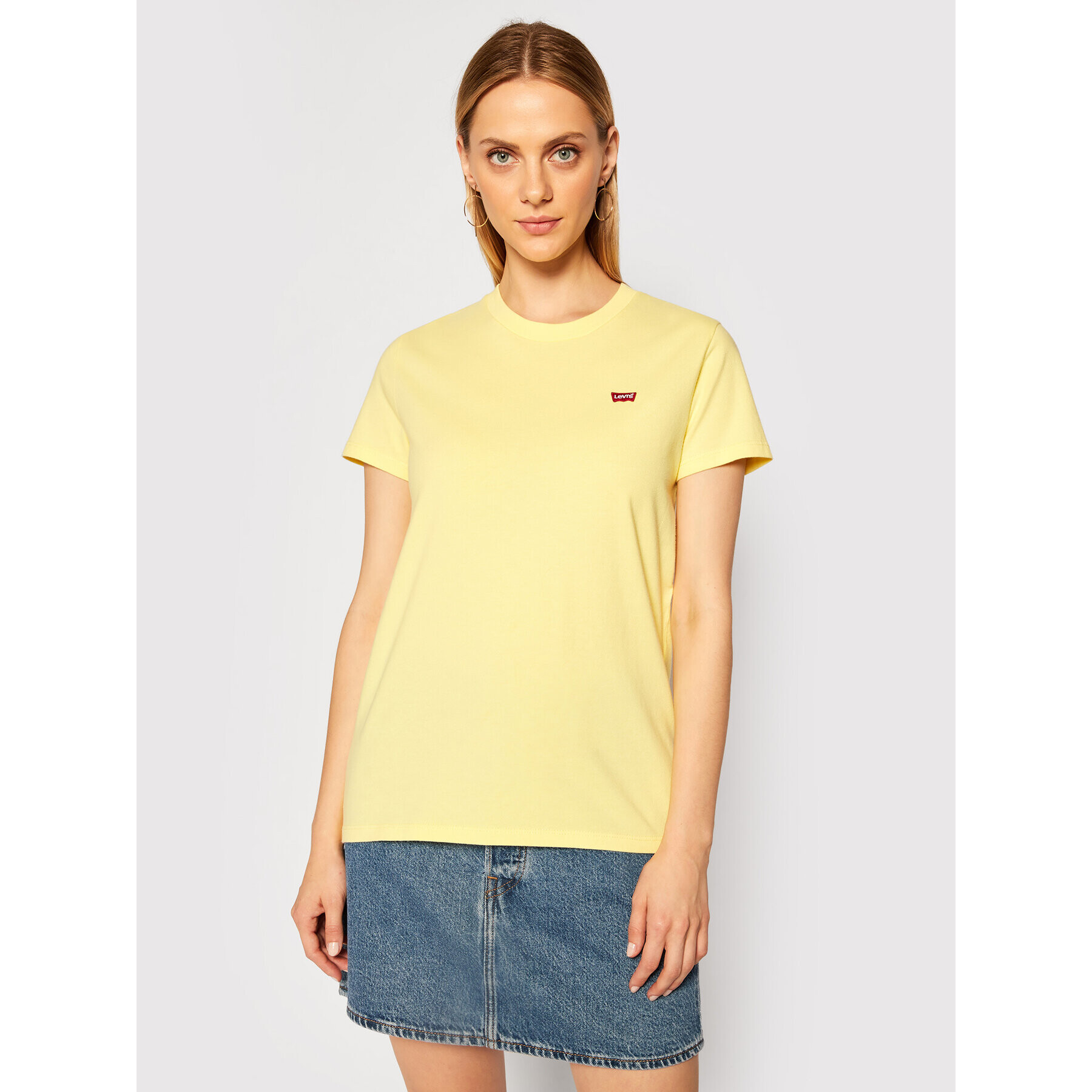 Levi's® Póló Perfect Tee 39185-0103 Sárga Regular Fit - Pepit.hu