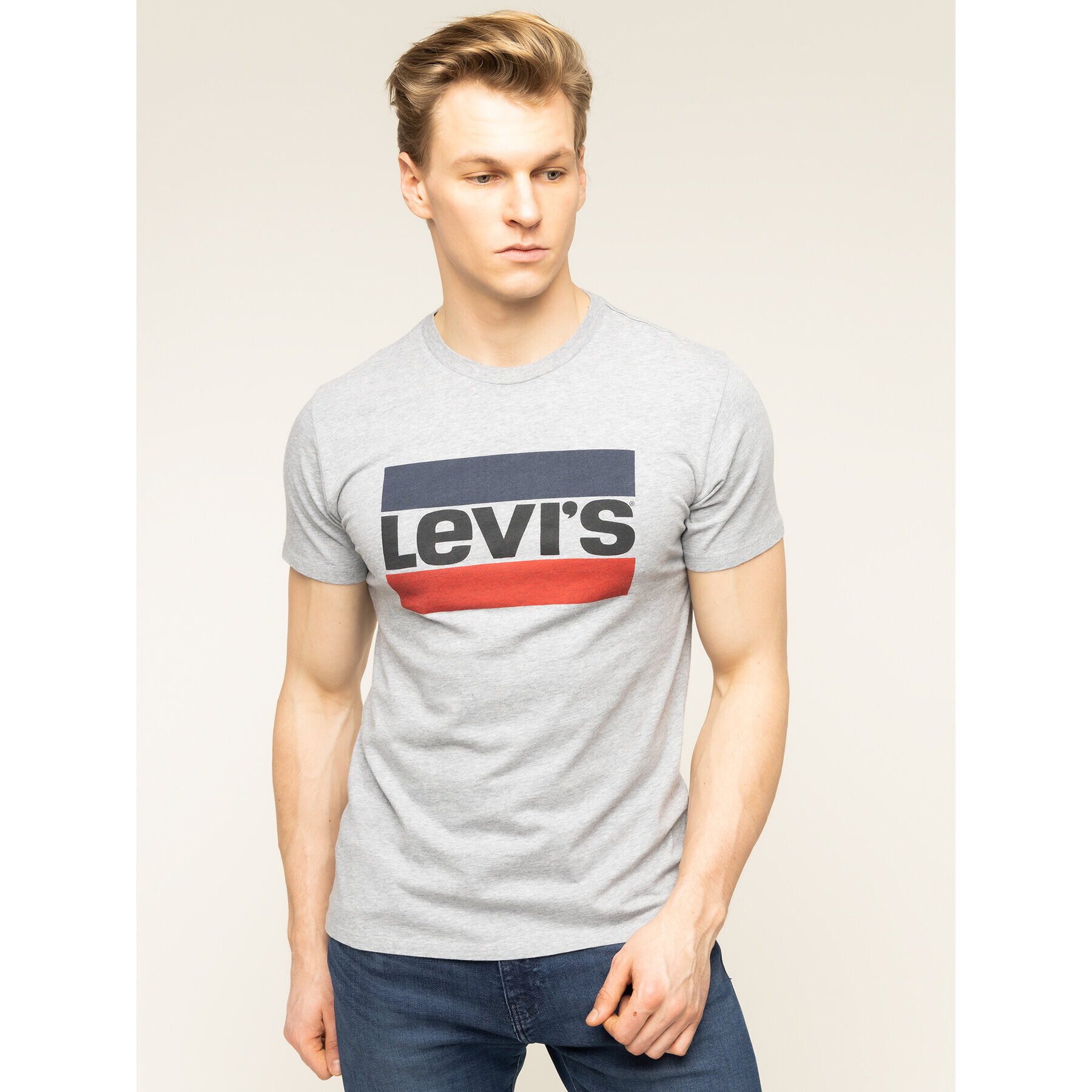 Levi's® Póló Sportswear Logo Graphic 39636-0002 Szürke Regular Fit - Pepit.hu