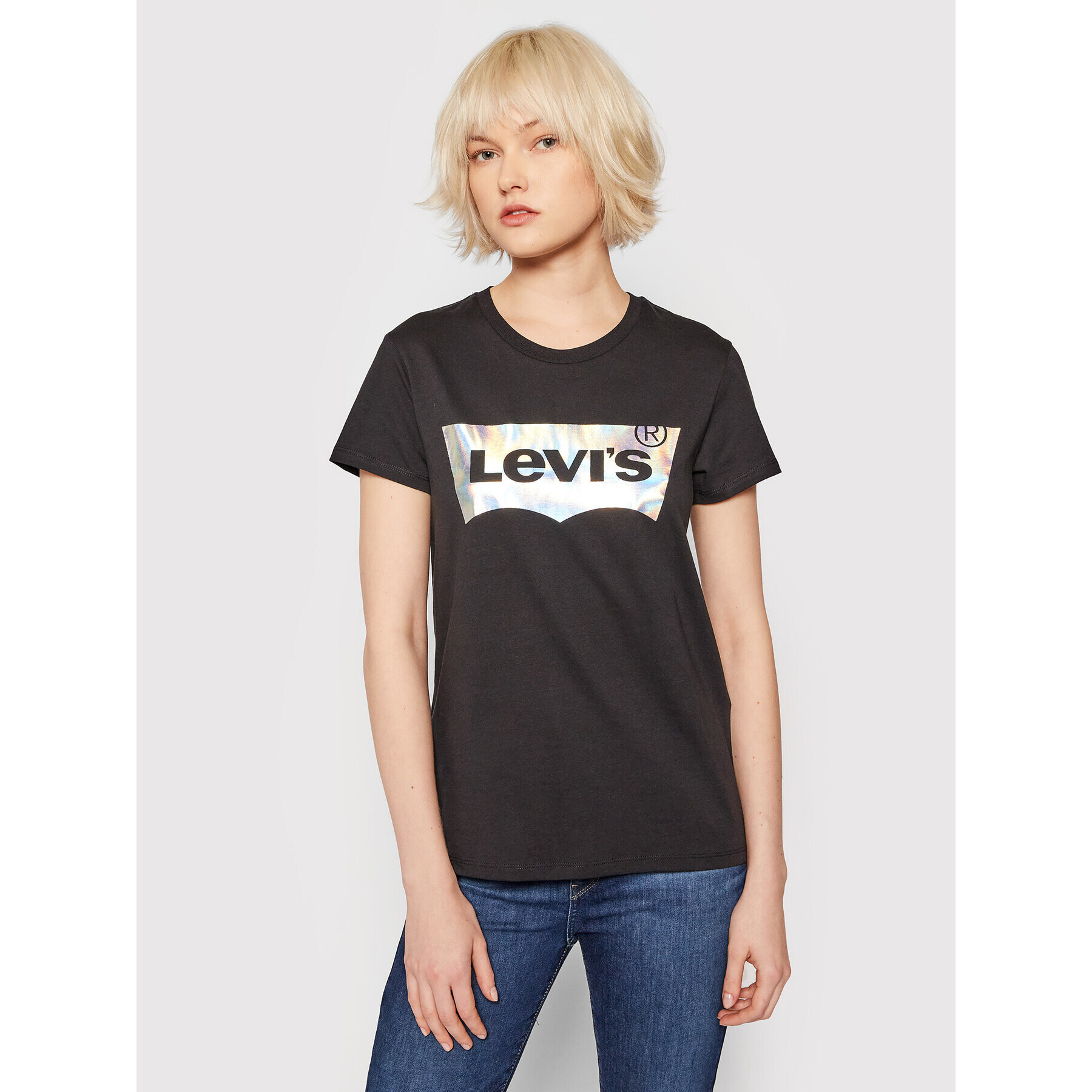 Levi's® Póló The Perfect 17369-1750 Fekete Regular Fit - Pepit.hu