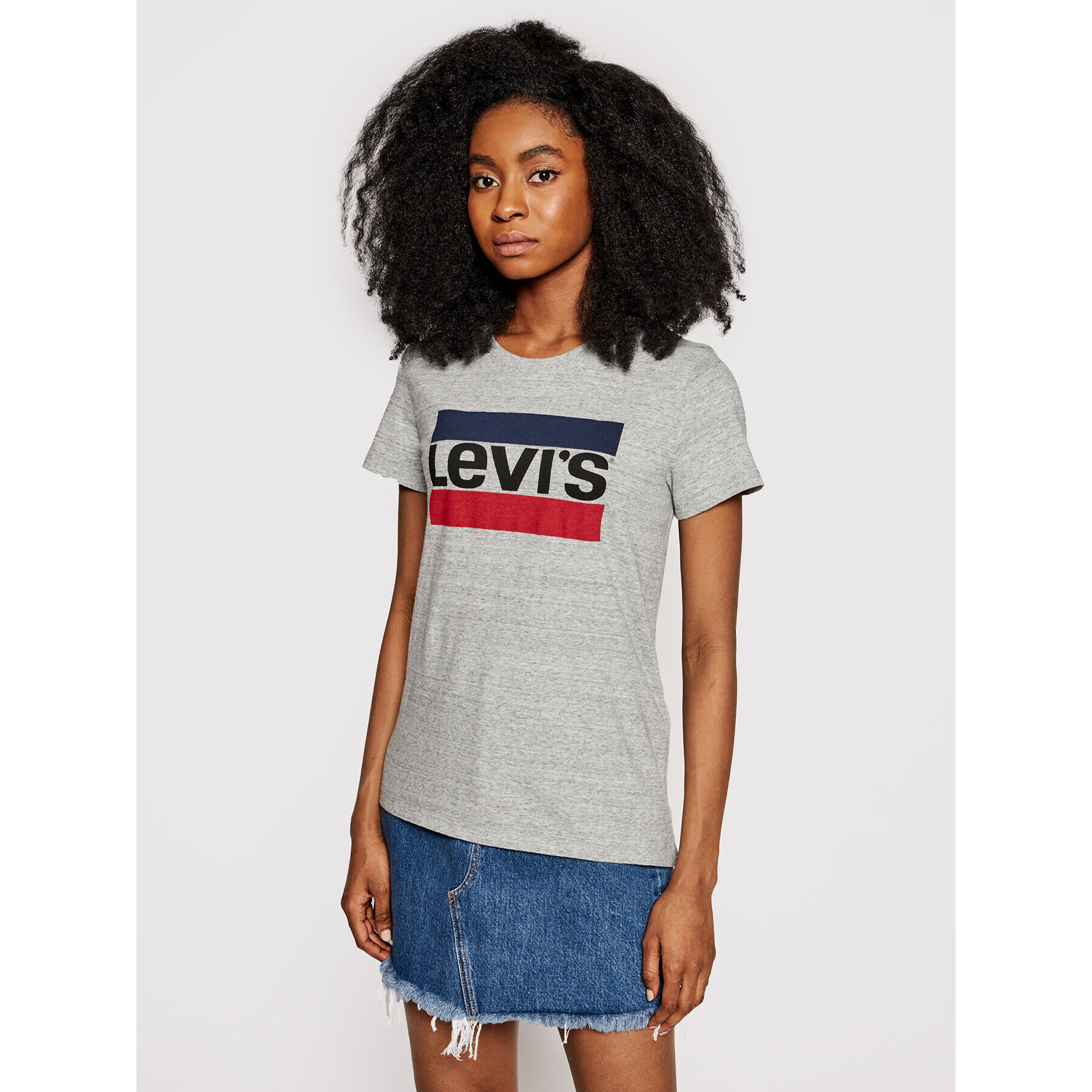 Levi's® Póló The Perfect Graphic Tee 17369-0303 Szürke Regular Fit - Pepit.hu