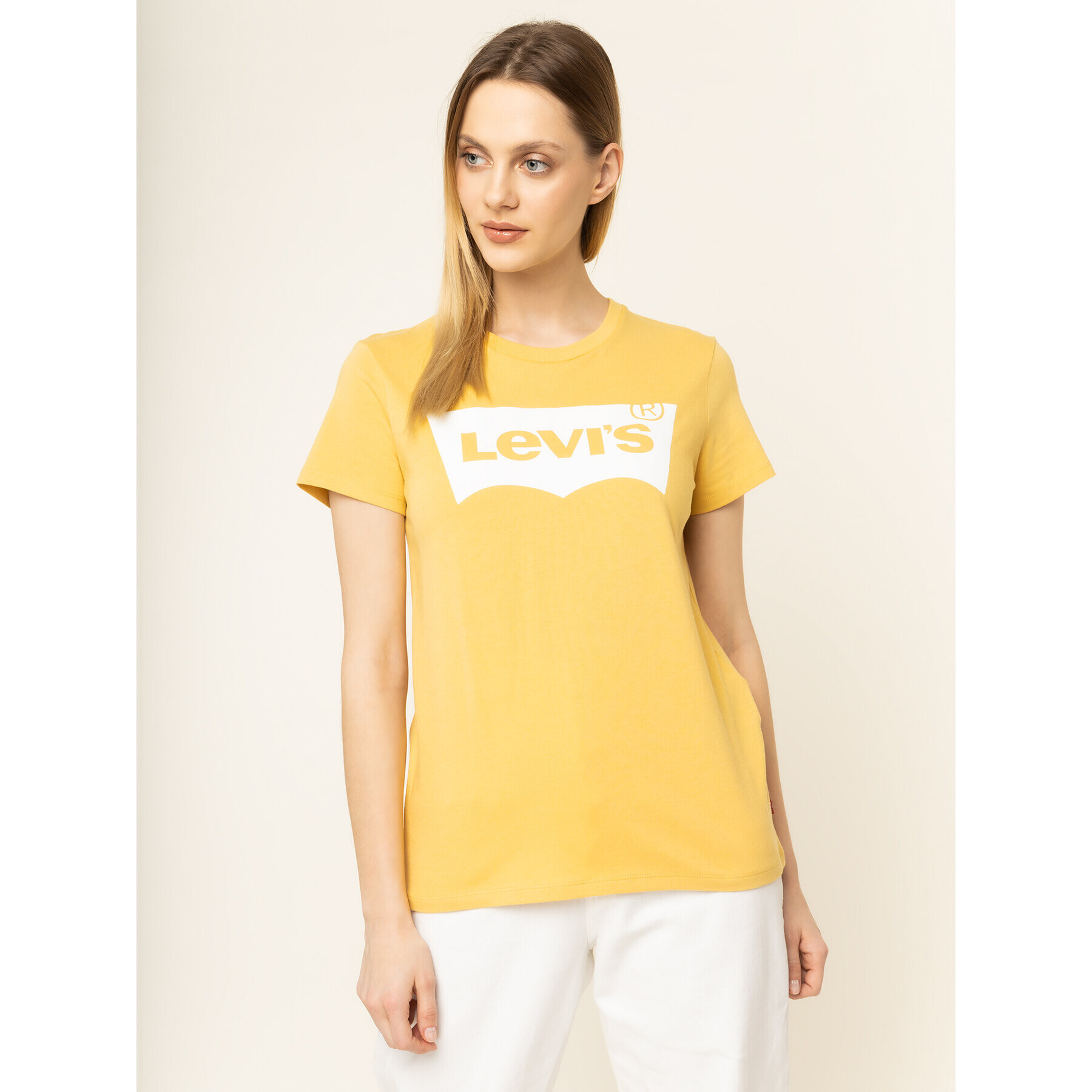 Levi's® Póló The Perfect Graphic Tee 17369-0778 Sárga Regular Fit - Pepit.hu