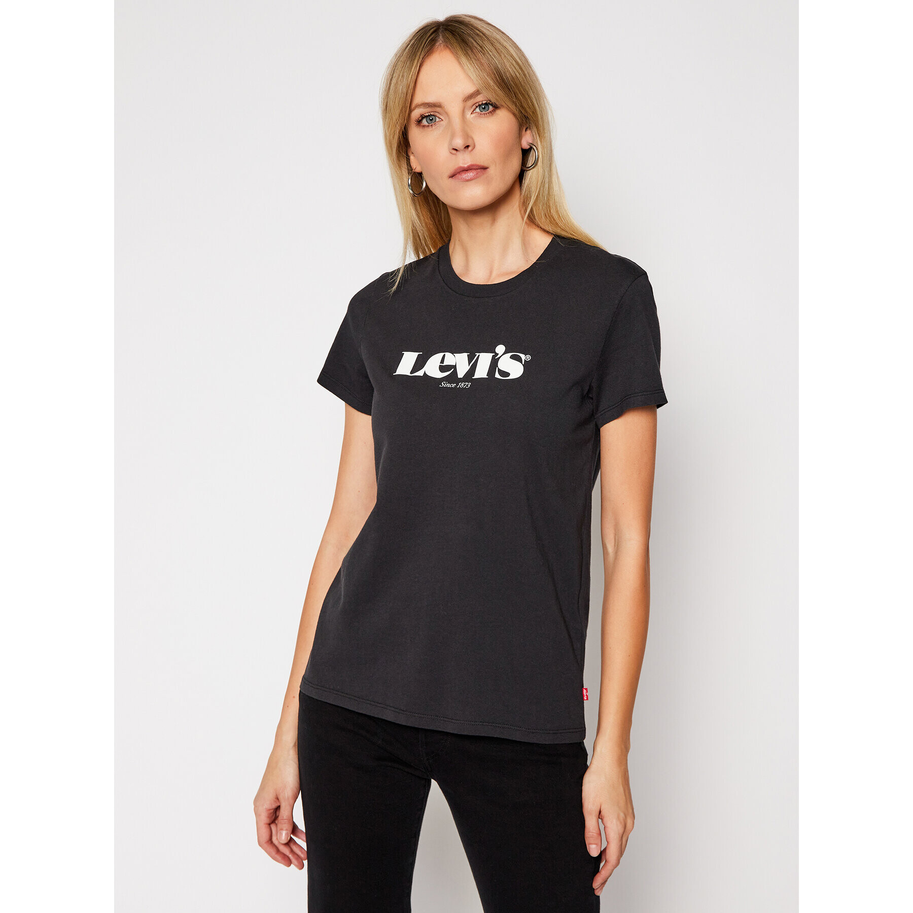 Levi's® Póló The Perfect Tee 17369 Fekete Regular Fit - Pepit.hu