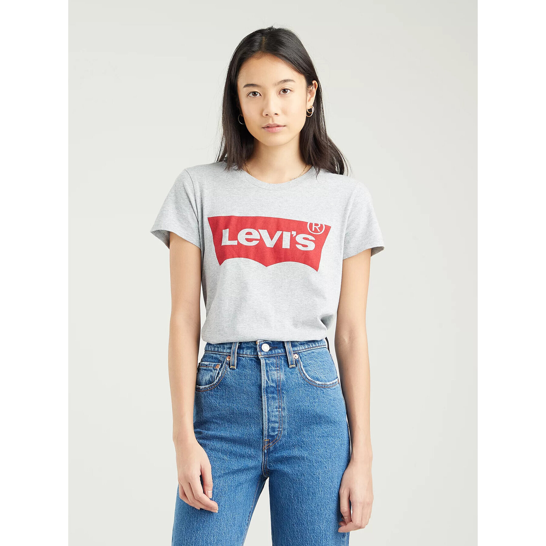 Levi's® Póló The Perfect Tee 173691686 Szürke Regular Fit - Pepit.hu