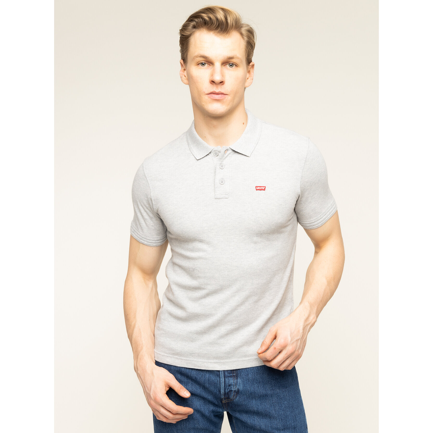 Levi's® Pólóing 22401-0002 Szürke Regular Fit - Pepit.hu