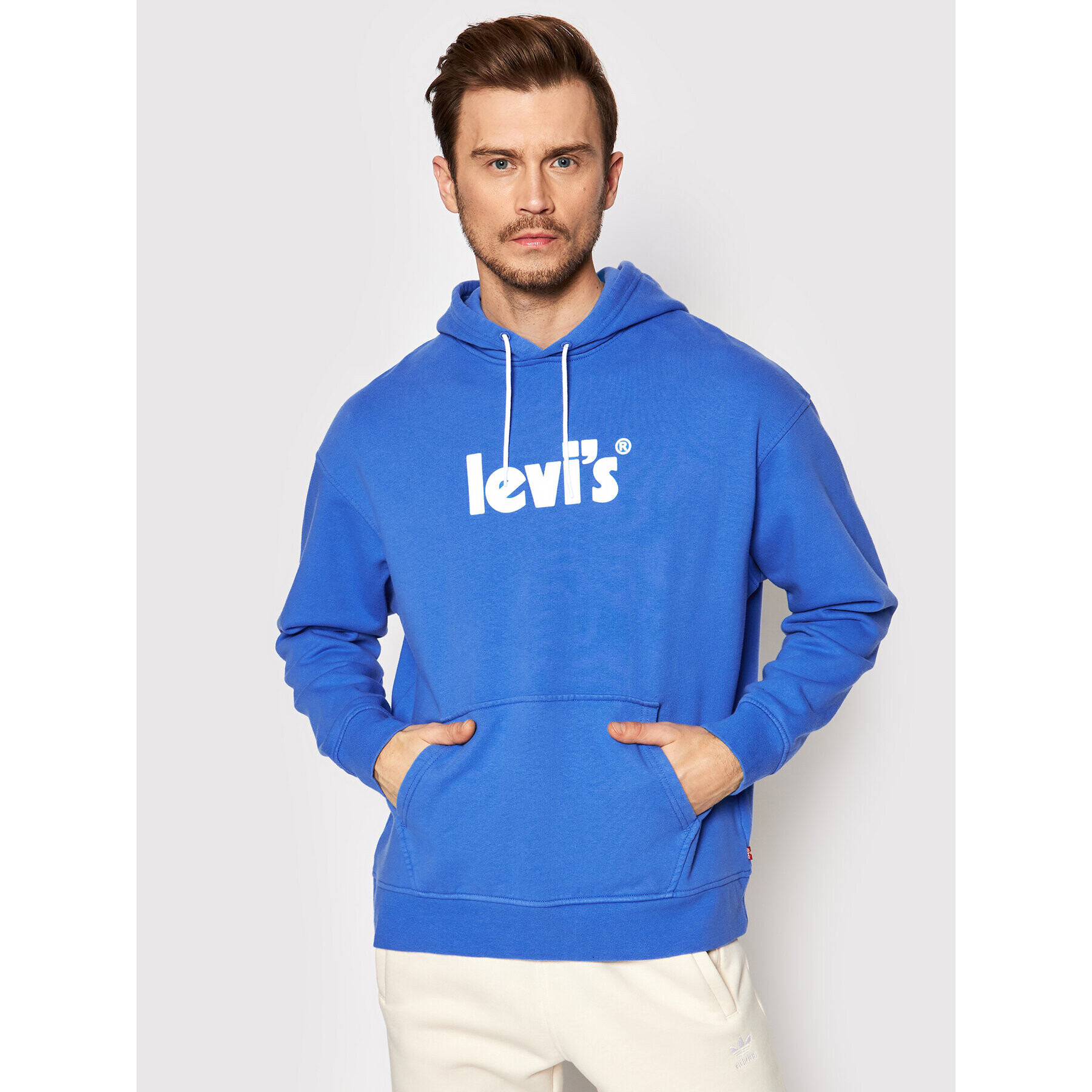 Levi's® Pulóver Graphic 38479-0104 Kék Relaxed Fit - Pepit.hu