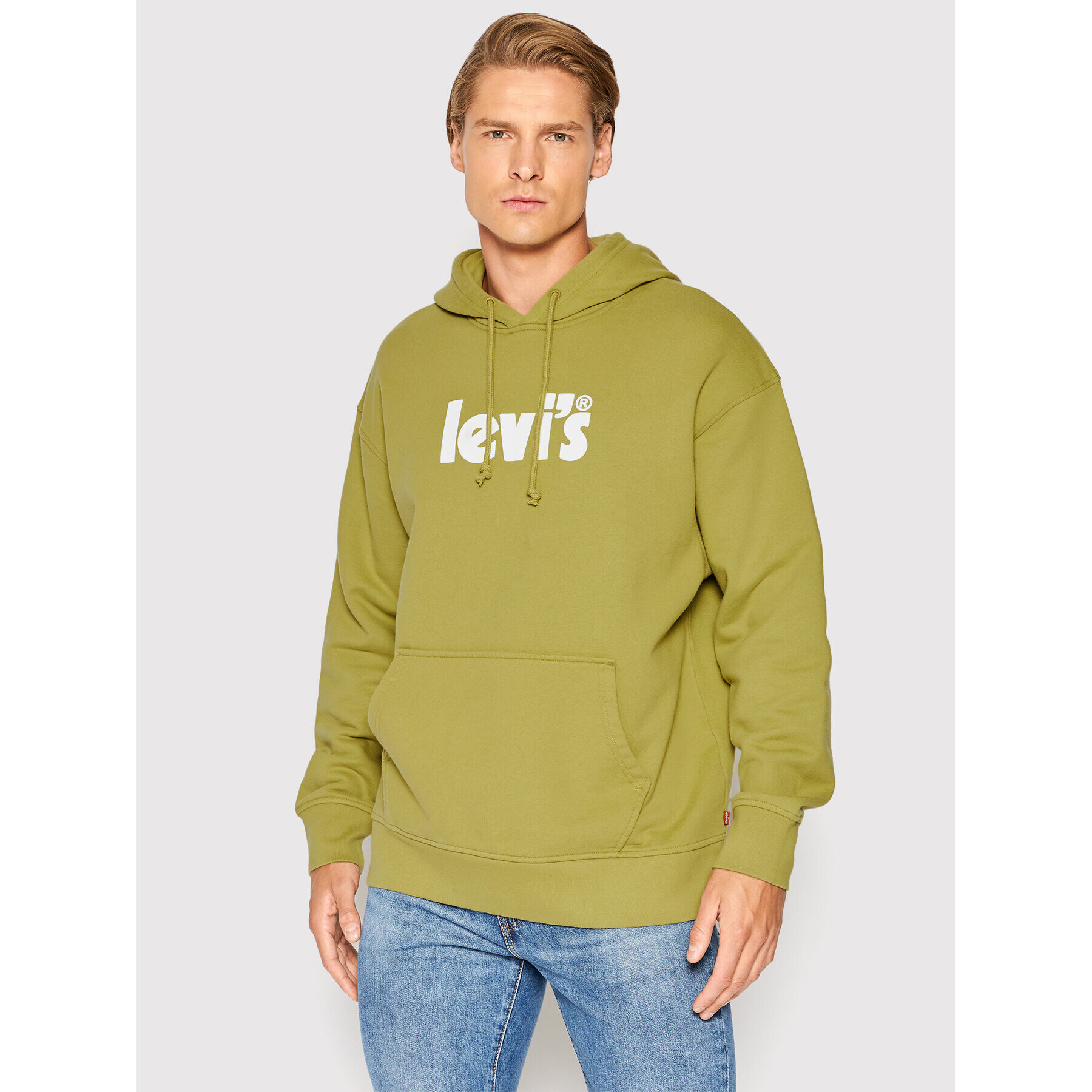 Levi's® Pulóver Graphic 38479-0111 Zöld Regular Fit - Pepit.hu