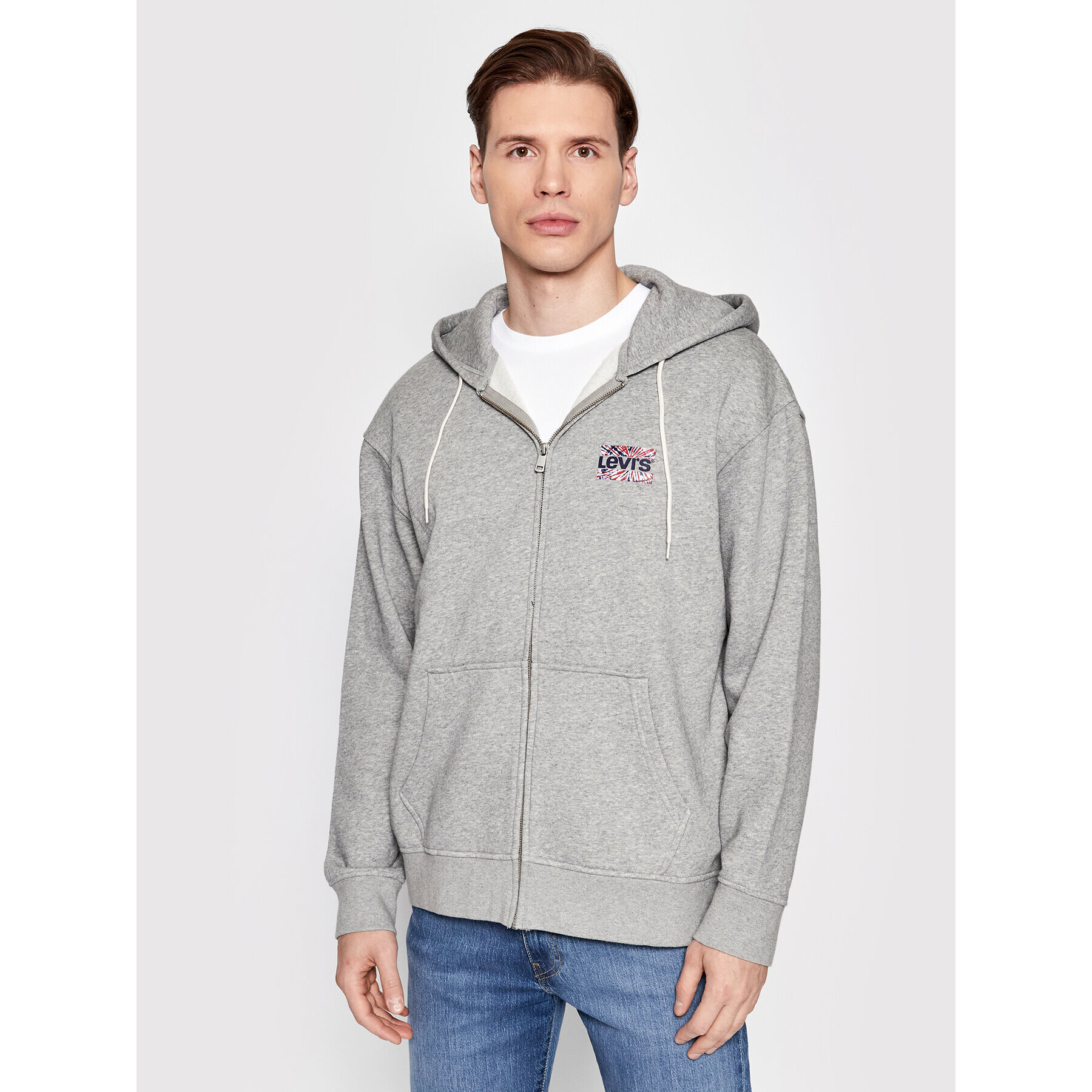 Levi's® Pulóver Graphic 38717-0006 Szürke Relaxed Fit - Pepit.hu