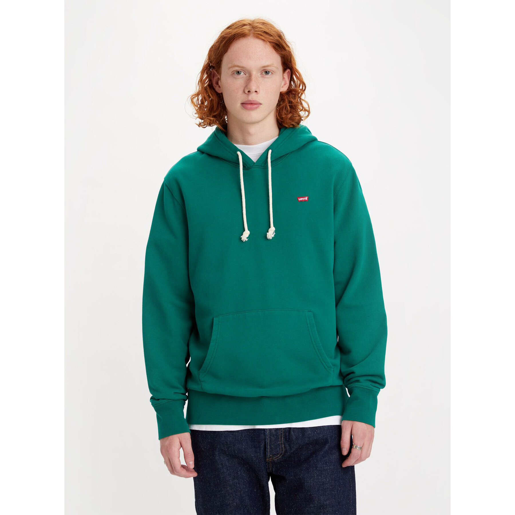 Levi's® Pulóver New Original Hoodie 345810023 Zöld Regular Fit - Pepit.hu