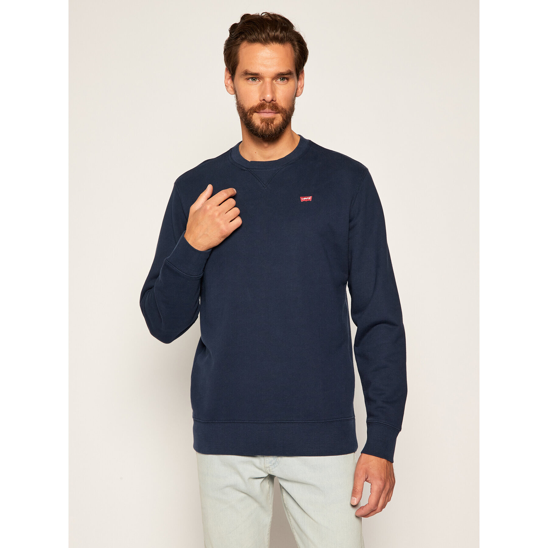 Levi's® Pulóver Orginal Crew 35909-0001 Sötétkék Regular Fit - Pepit.hu