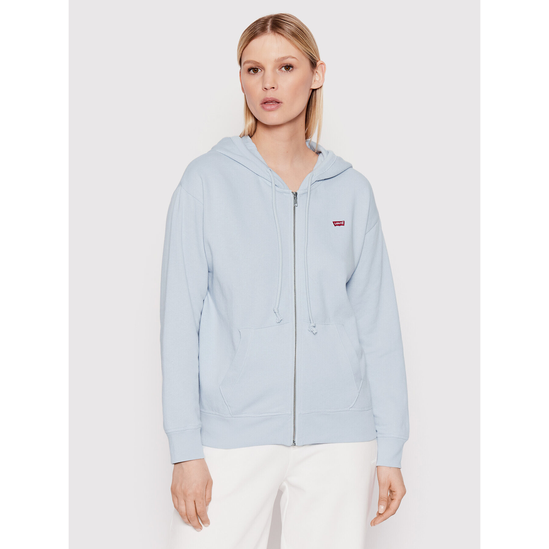 Levi's® Pulóver Standard Zip Up A0777-0006 Kék Regular Fit - Pepit.hu