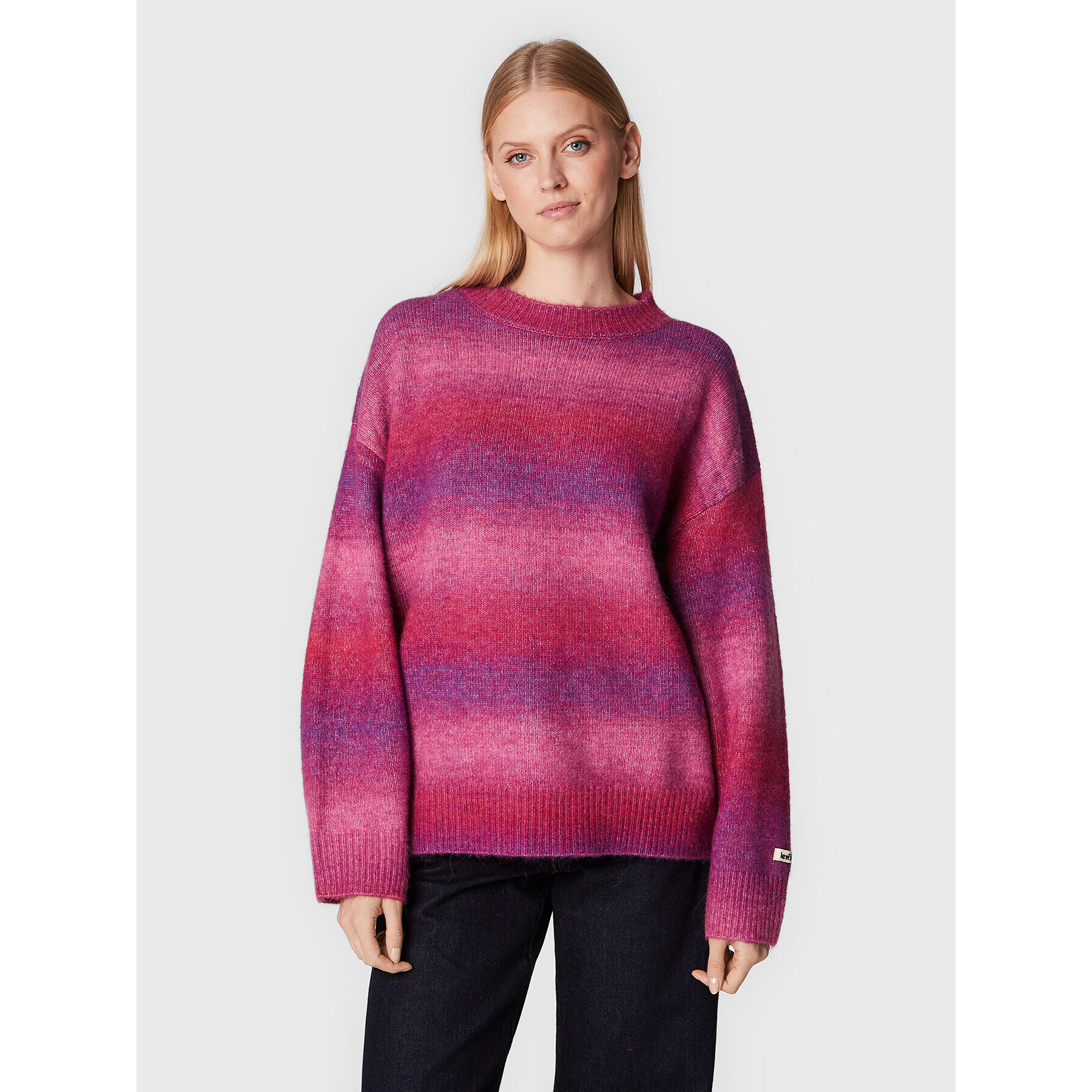 Levi's® Sweater Cloud A3240-0006 Rózsaszín Oversize - Pepit.hu