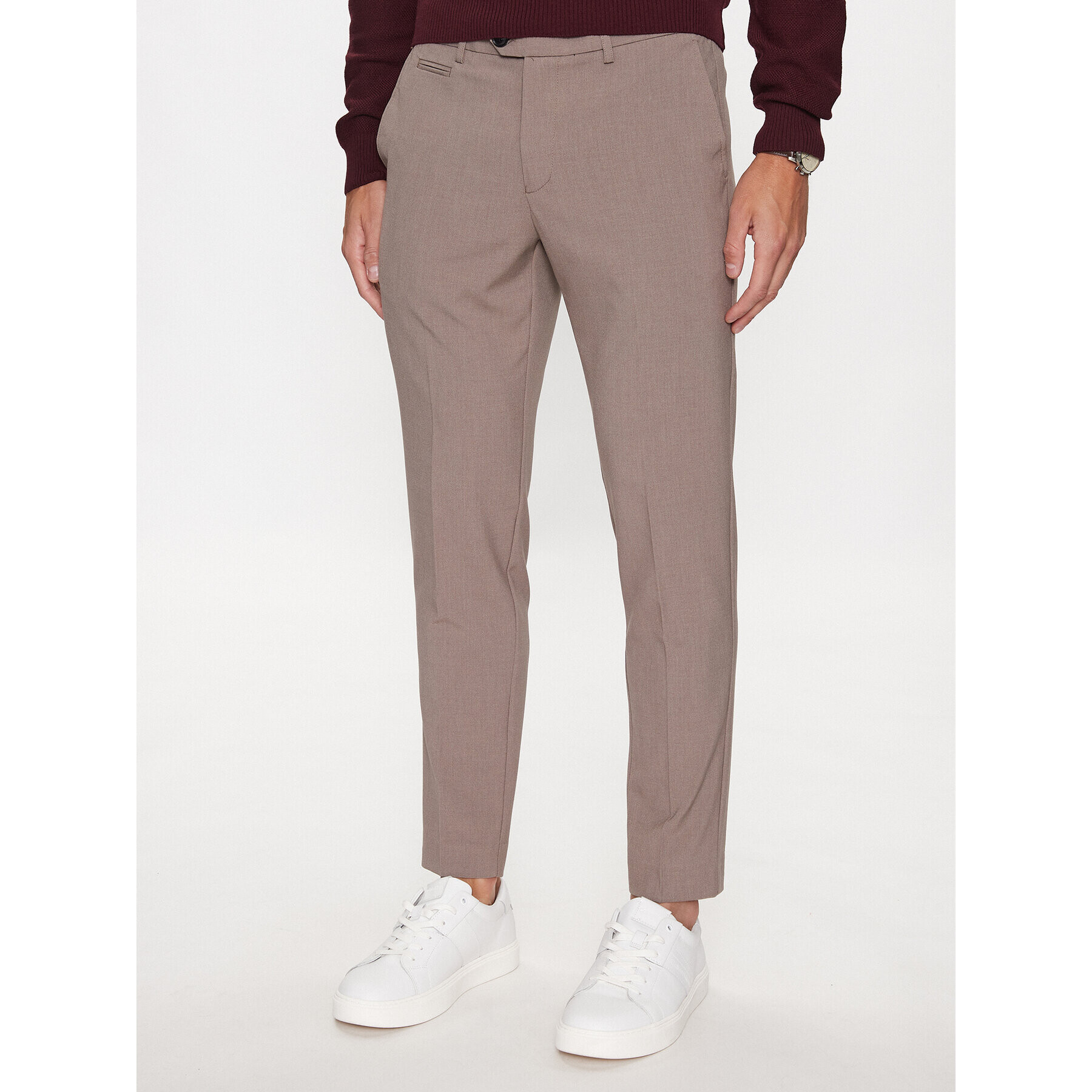 Lindbergh Chinos 30-01011 Bézs Slim Fit - Pepit.hu