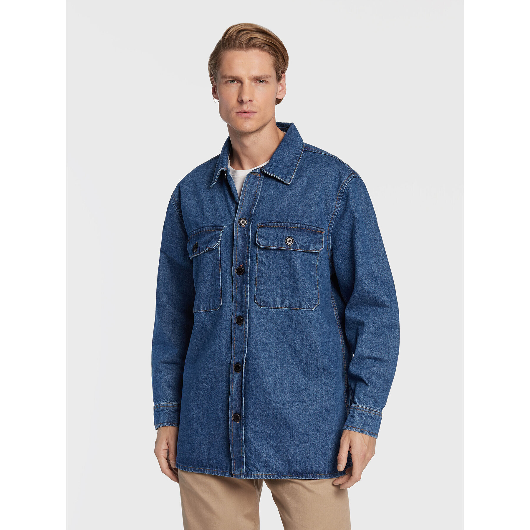 Lindbergh Farmering 30-304025 Kék Regular Fit - Pepit.hu