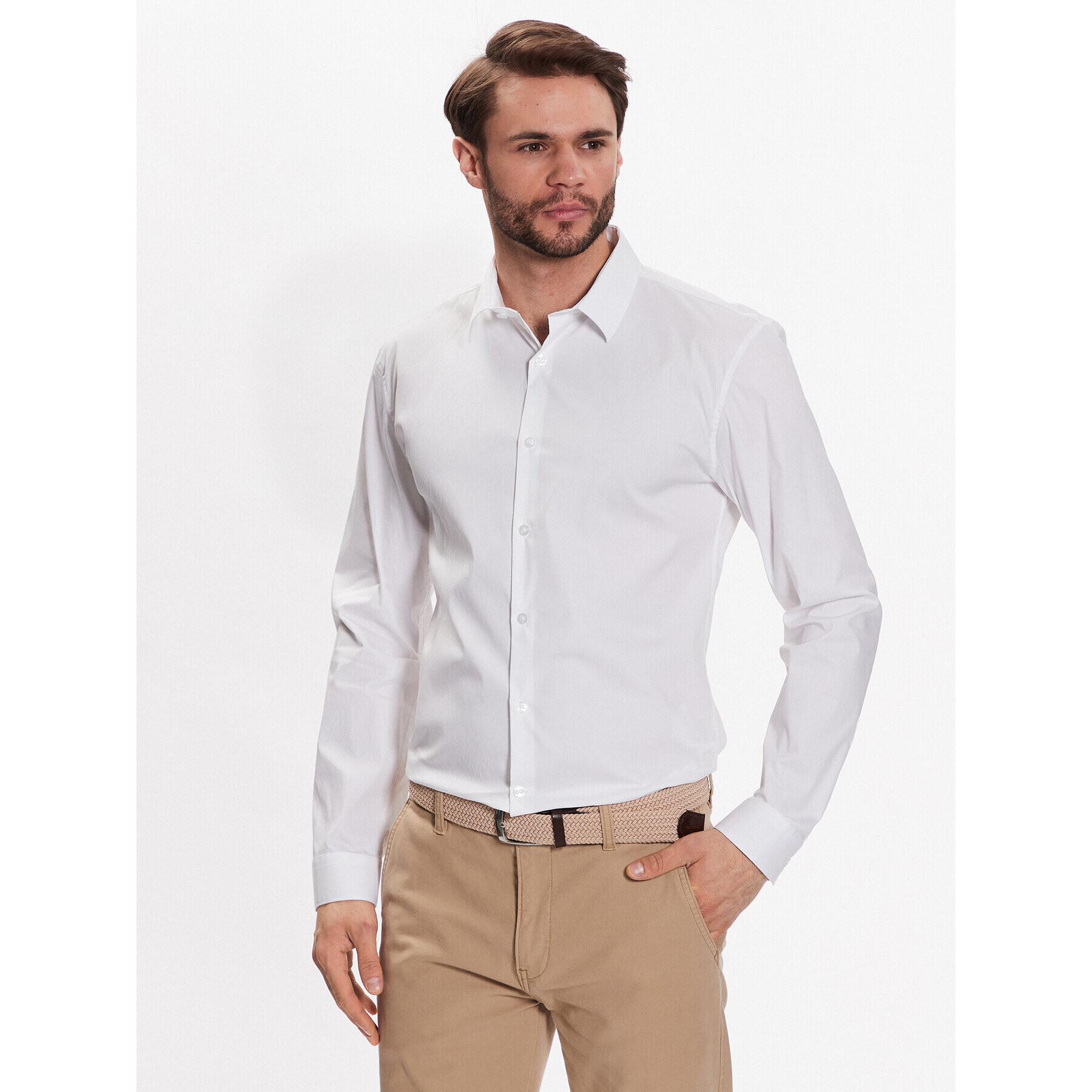 Lindbergh Ing 30-203172 Fehér Slim Fit - Pepit.hu