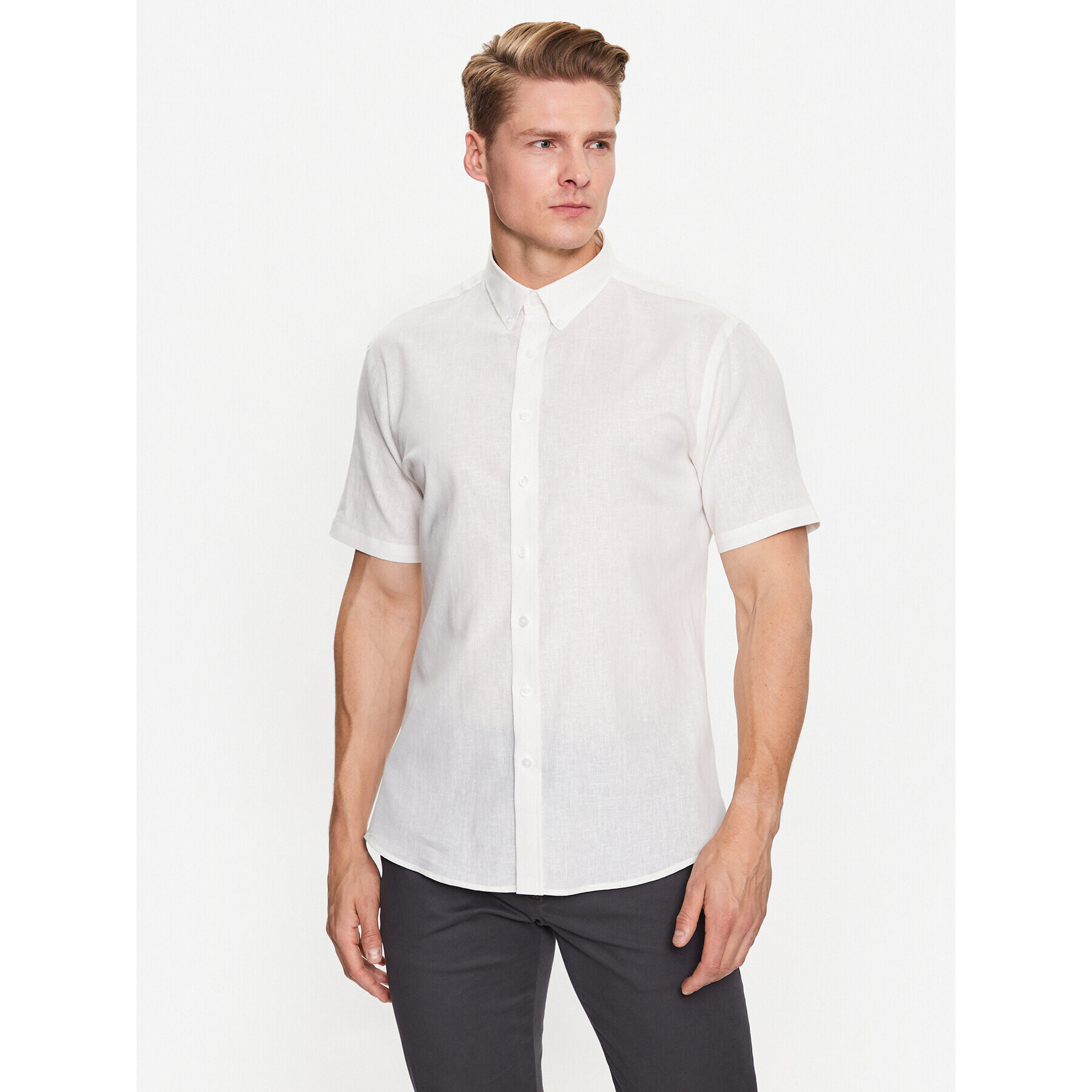 Lindbergh Ing 30-203345A Fehér Slim Fit - Pepit.hu