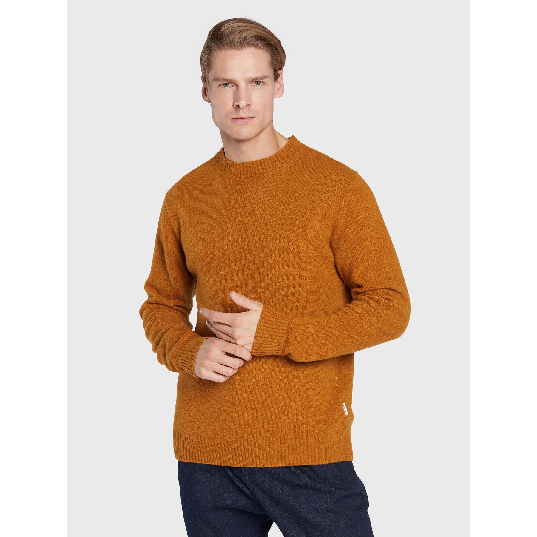 Lindbergh Sweater 30-800147 Narancssárga Regular Fit - Pepit.hu