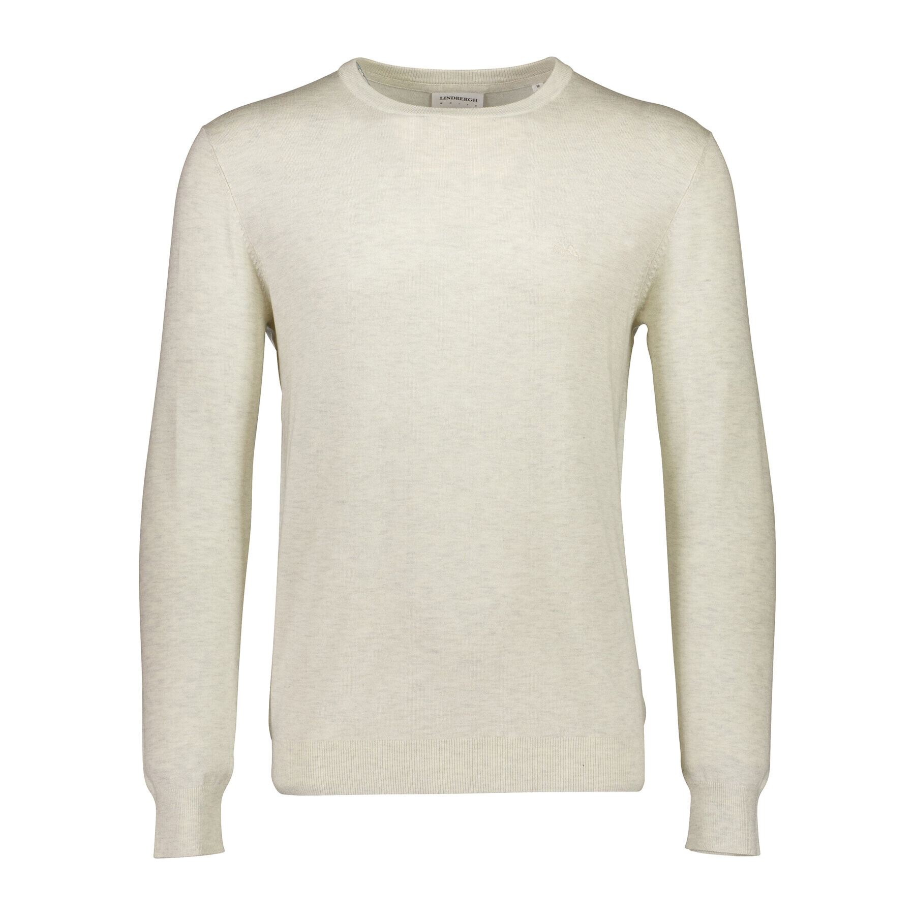 Lindbergh Sweater 30-80043 Bézs Slim Fit - Pepit.hu